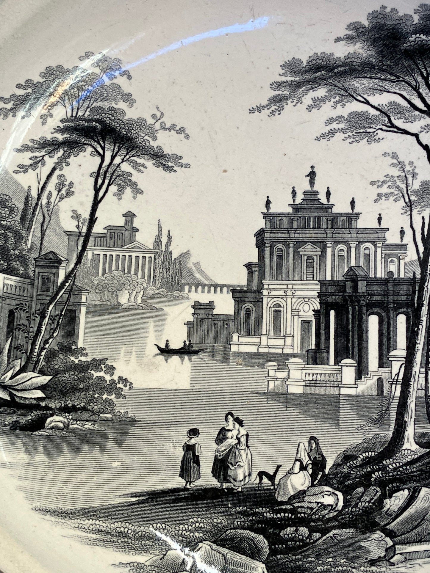 Antique English Ironstone Bowl – 1844 Registration Mark