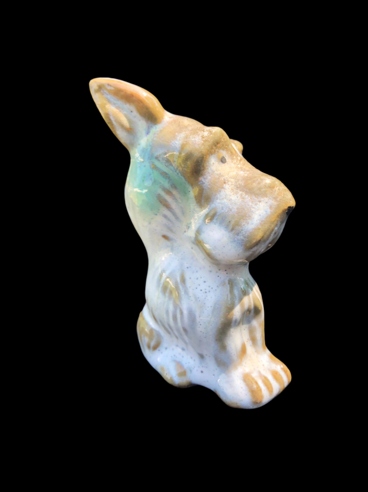 Vintage Miniature Scotty Dog Figurine – Mid Century Japanese Pottery