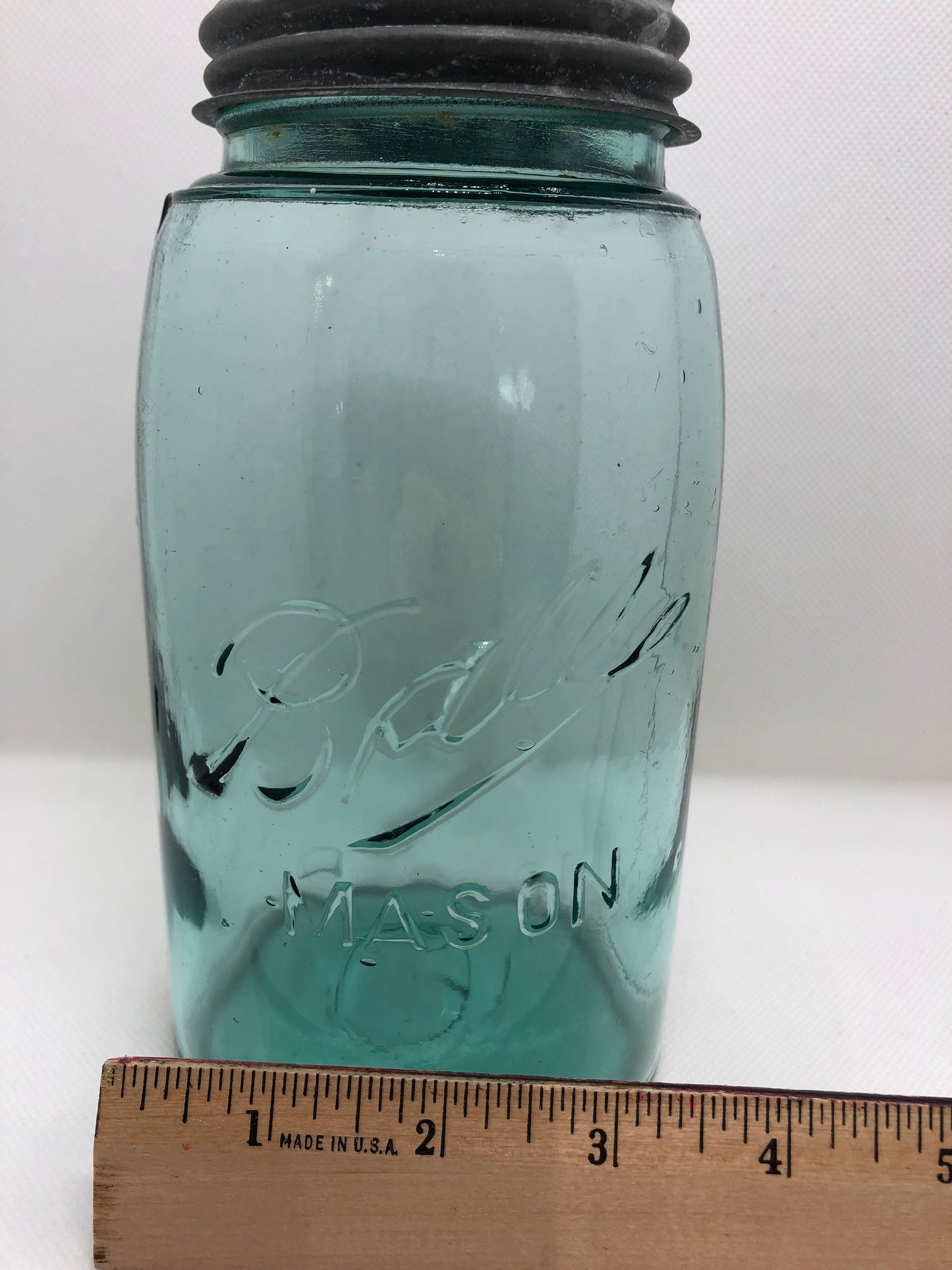 Antique Ball Mason Quart Jar w/ Zinc Lid