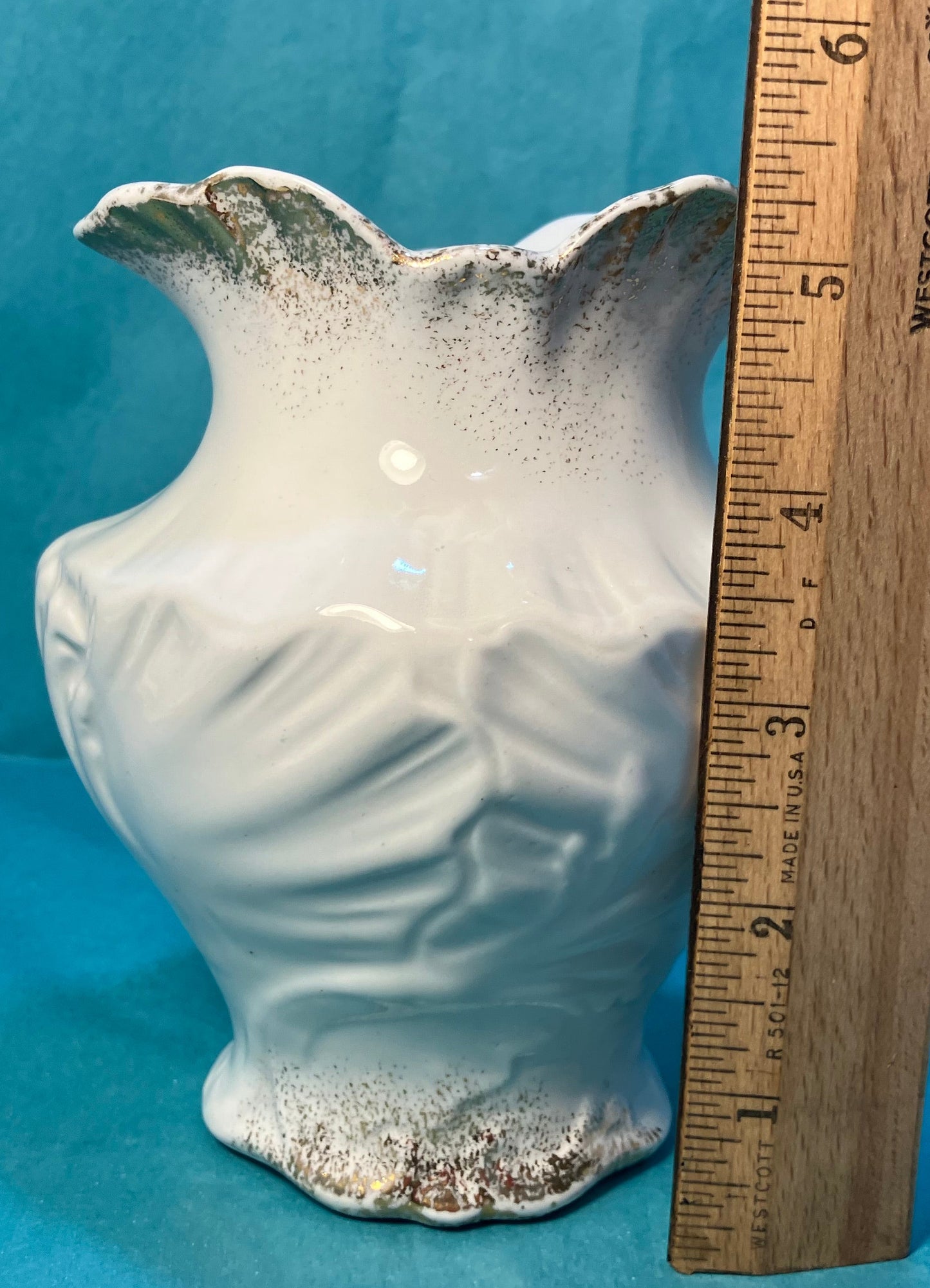 Antique English Porcelain Vase, John Haddock Royal Vitreous Toothbrush Holder