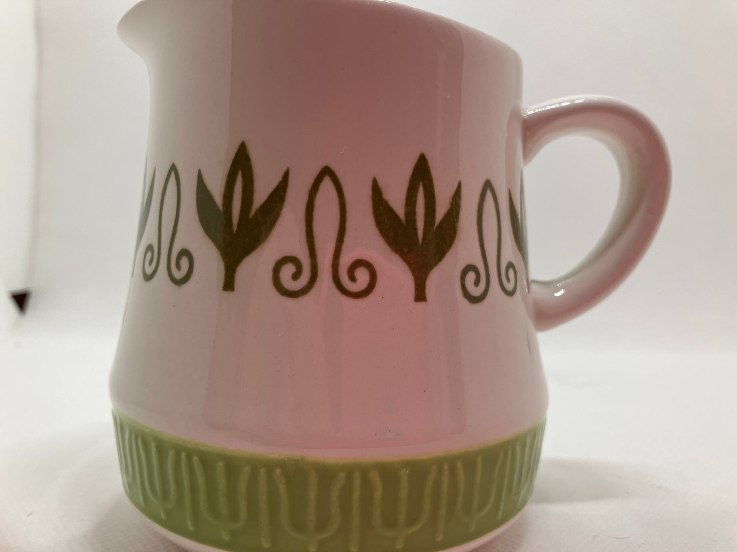 Vintage Mid-Century Mayan Ironstone Creamer – MCM Leaf Design