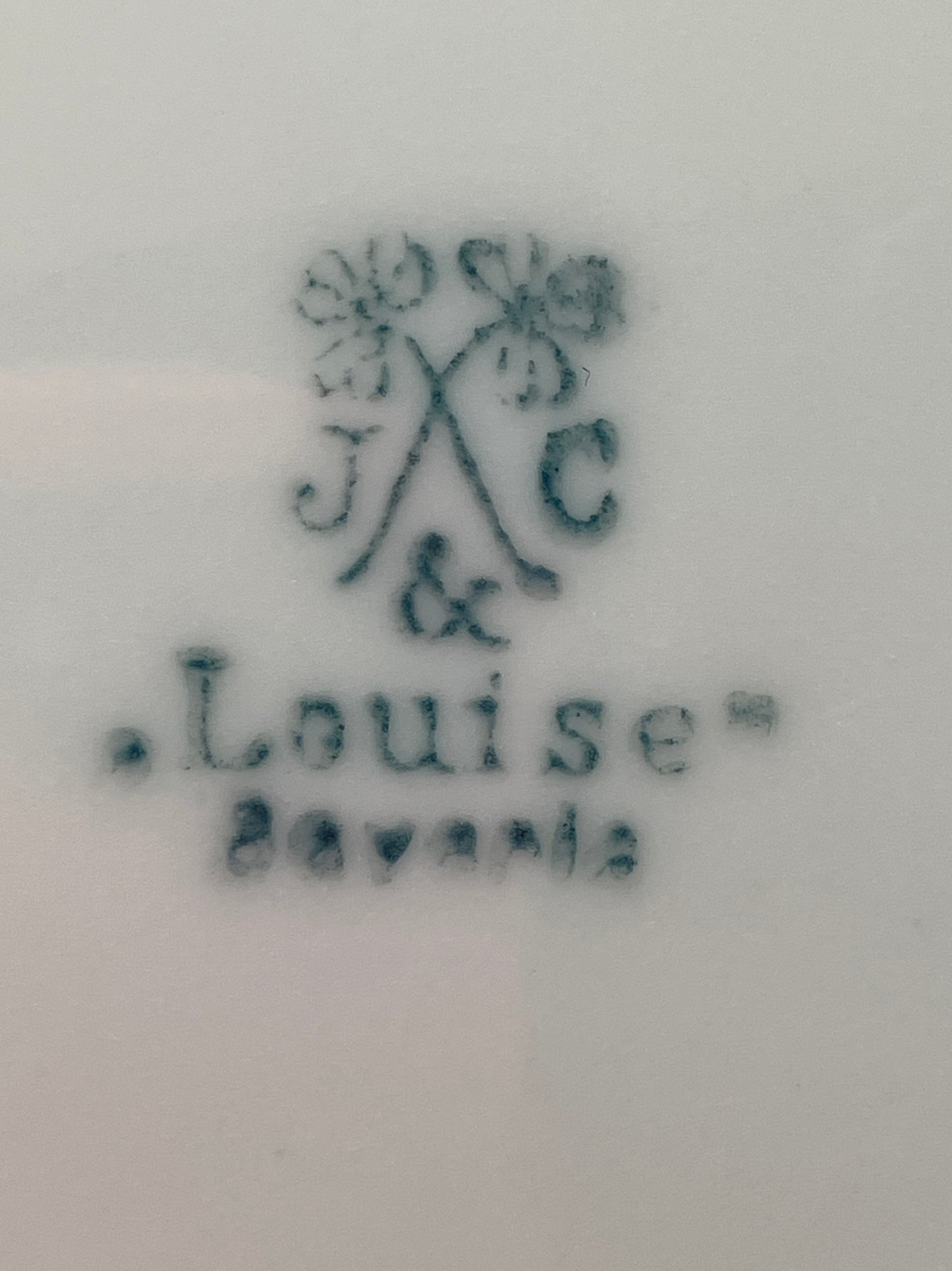 Antique J & C Louise Bavaria back stamp