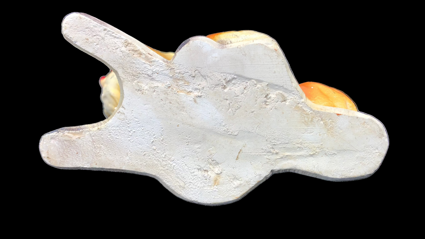 Base of Chalk ware Collie