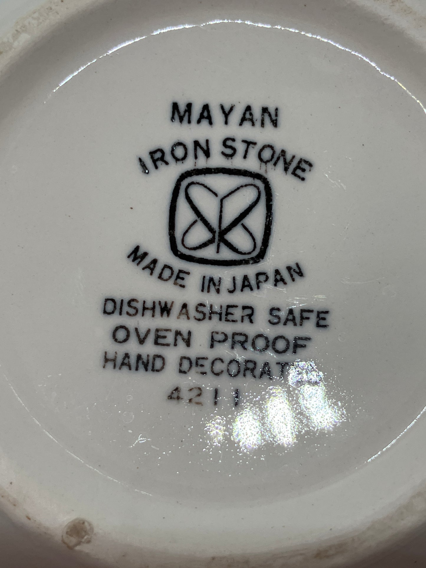 Vintage Mid-Century Mayan Ironstone Creamer – MCM Leaf Design