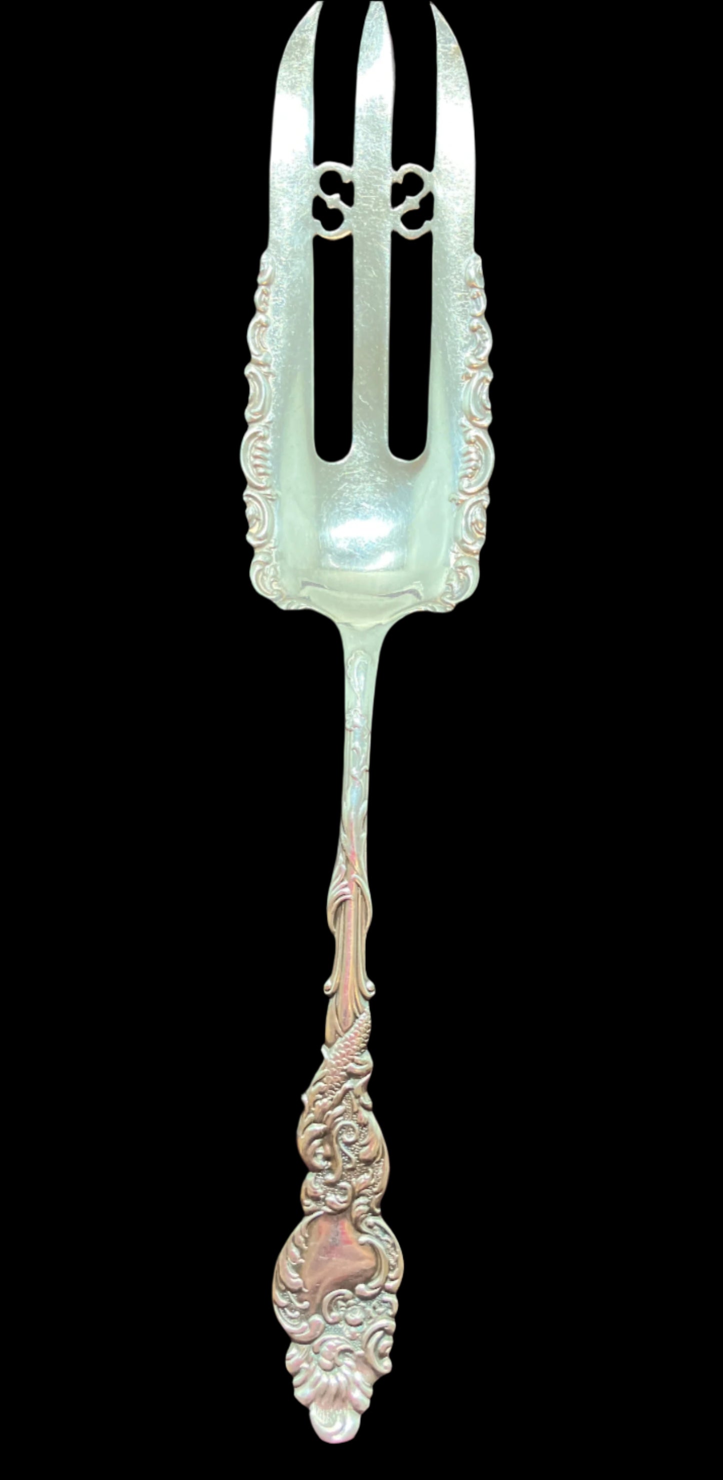 Cake Fork by Rogers Bro Columbia Pattern in Silver Plate