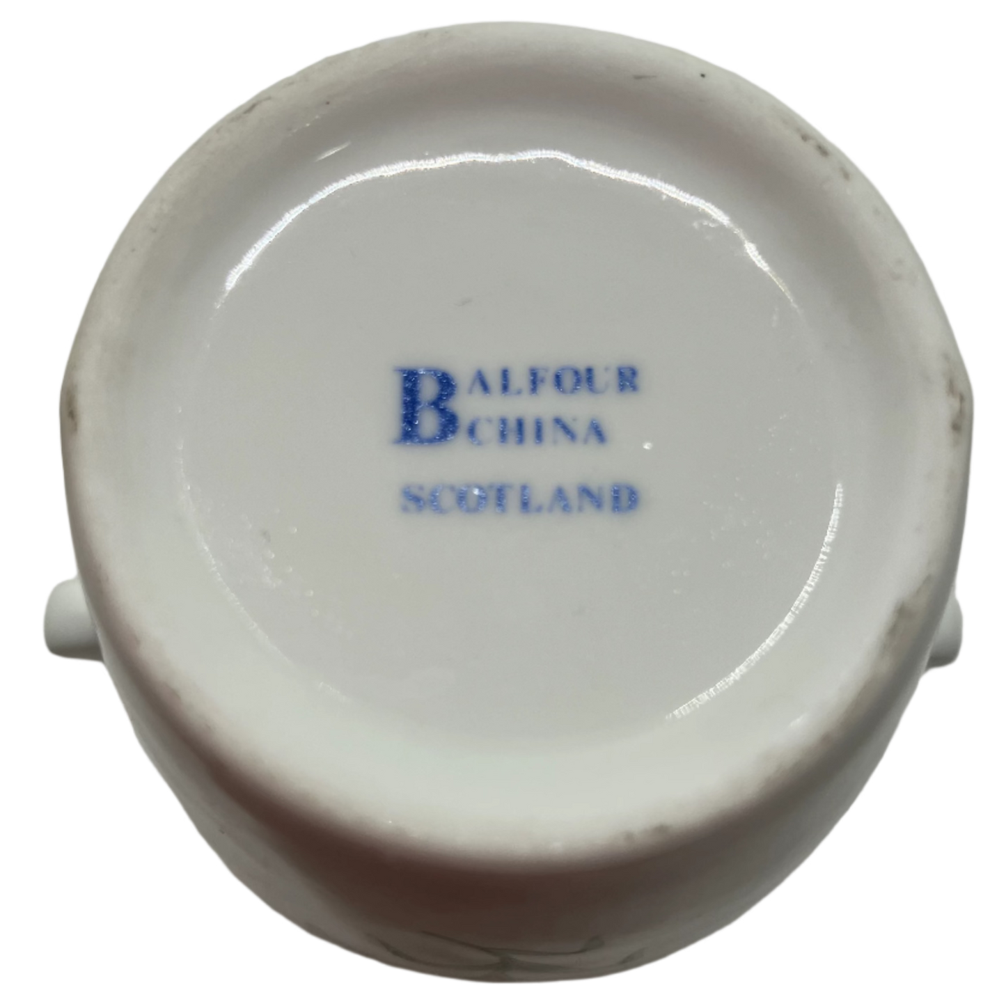 Ceramic product with 'Balfour China Scotland' branding