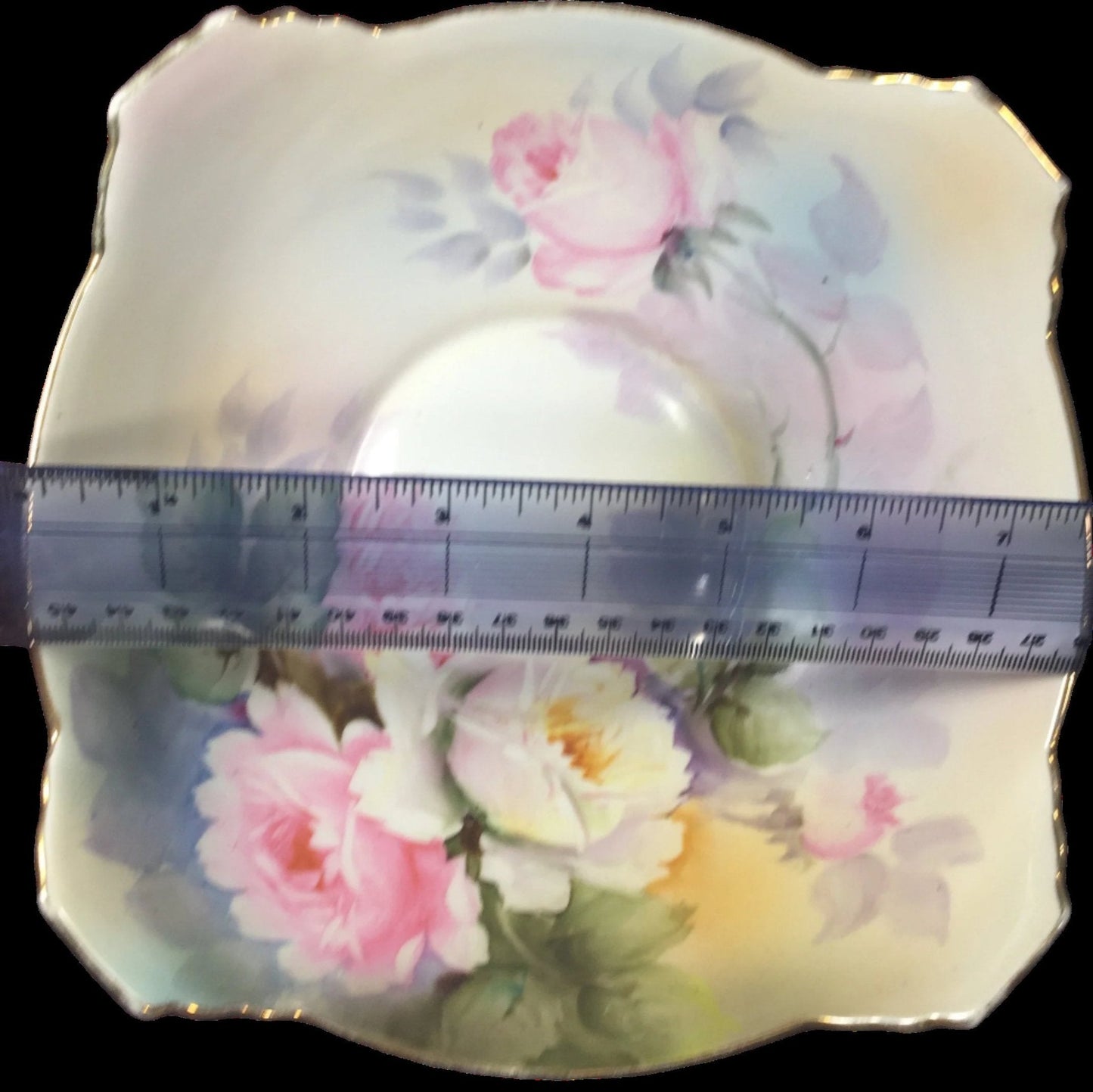 Delicate Hand Painted Morimura Noritake Bowl with Roses