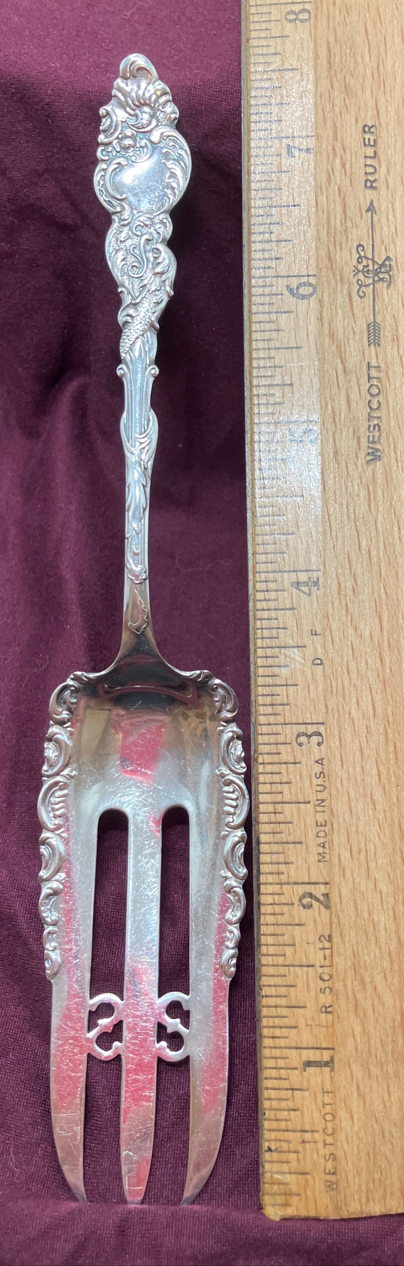 Antique Silver Plate Cake Fork Columbia by Rogers