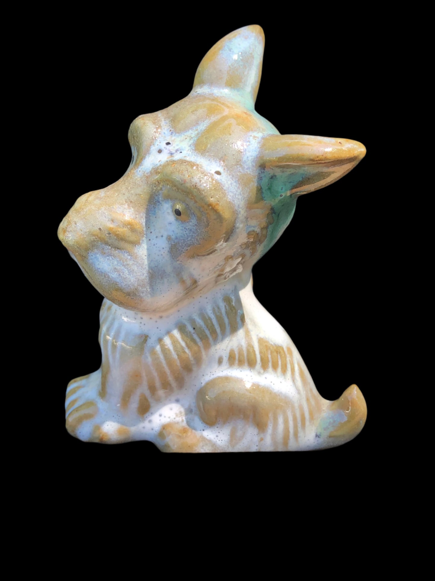Vintage Miniature Scotty Dog Figurine – Mid Century Japanese Pottery