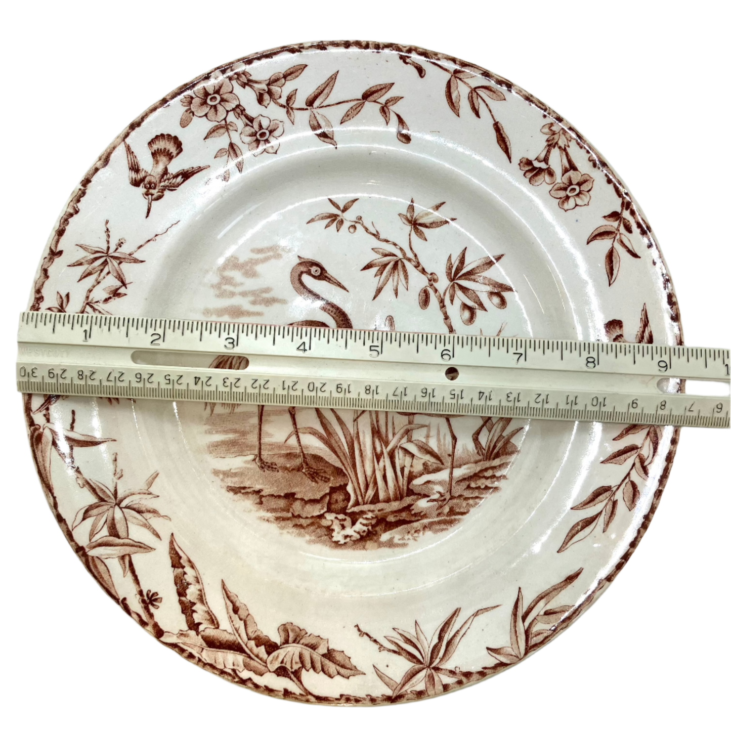 Antique RIDGWAY "Indus" Transferware Plate – Staffordshire England