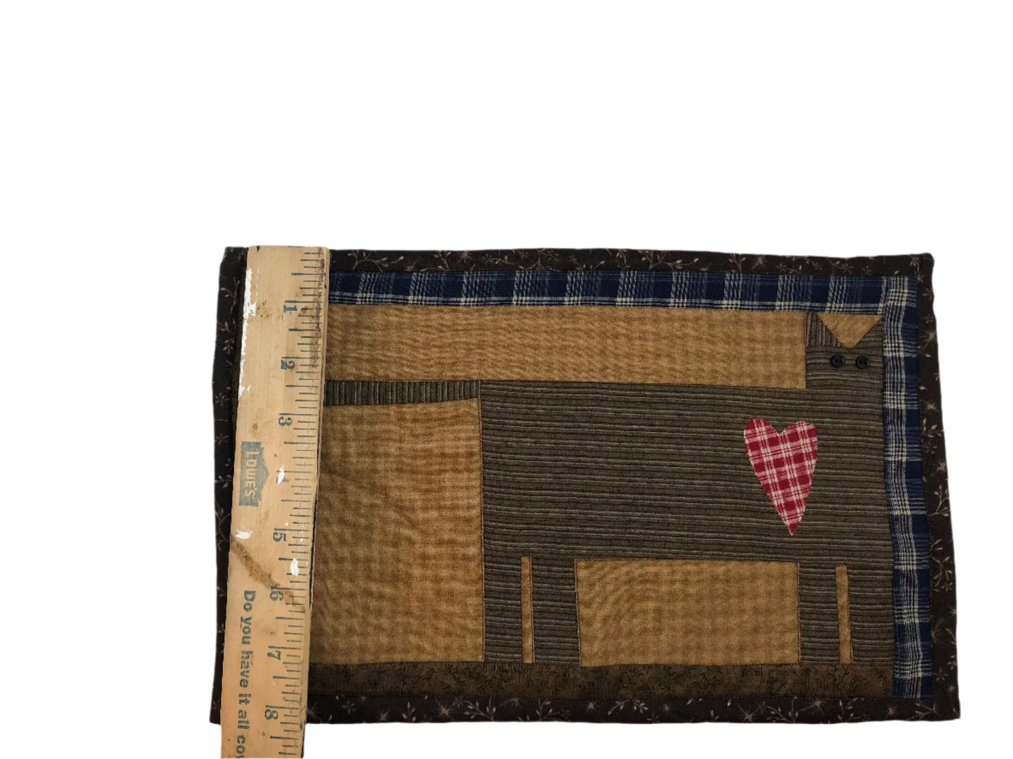 Primitive Cat Quilt Wall Hanging