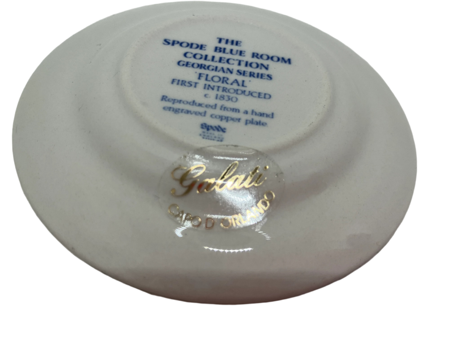 Spode Mini Plate Blue Room Collection Plate – "Floral" Georgian Pattern