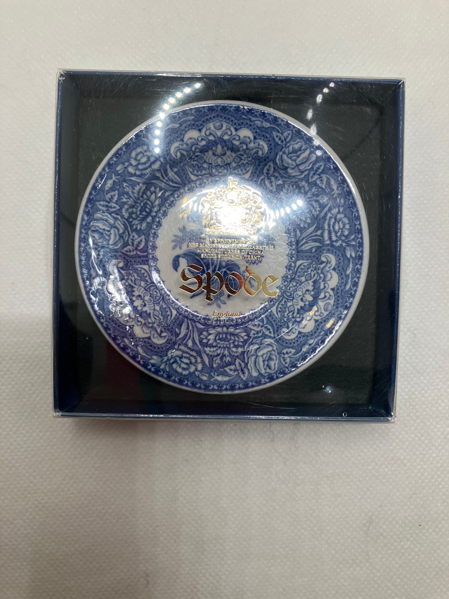 Spode Mini Plate Blue Room Collection Plate – "Floral" Georgian Pattern