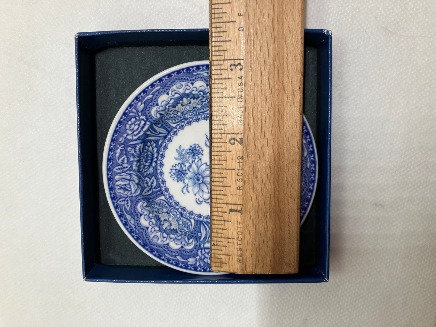 Spode Mini Plate Blue Room Collection Plate – "Floral" Georgian Pattern