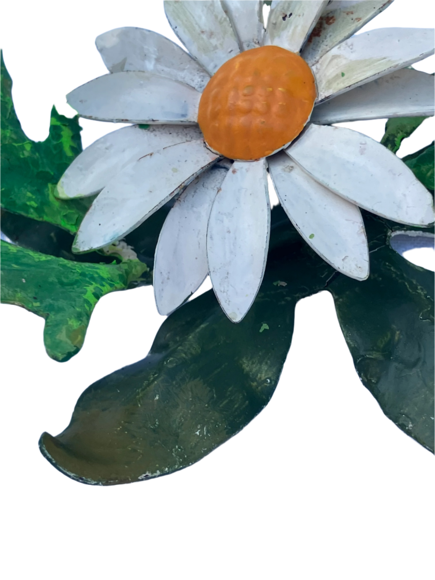 Rare Vintage Mid Century Italian Tole Daisy Candle Holders – Set of 3