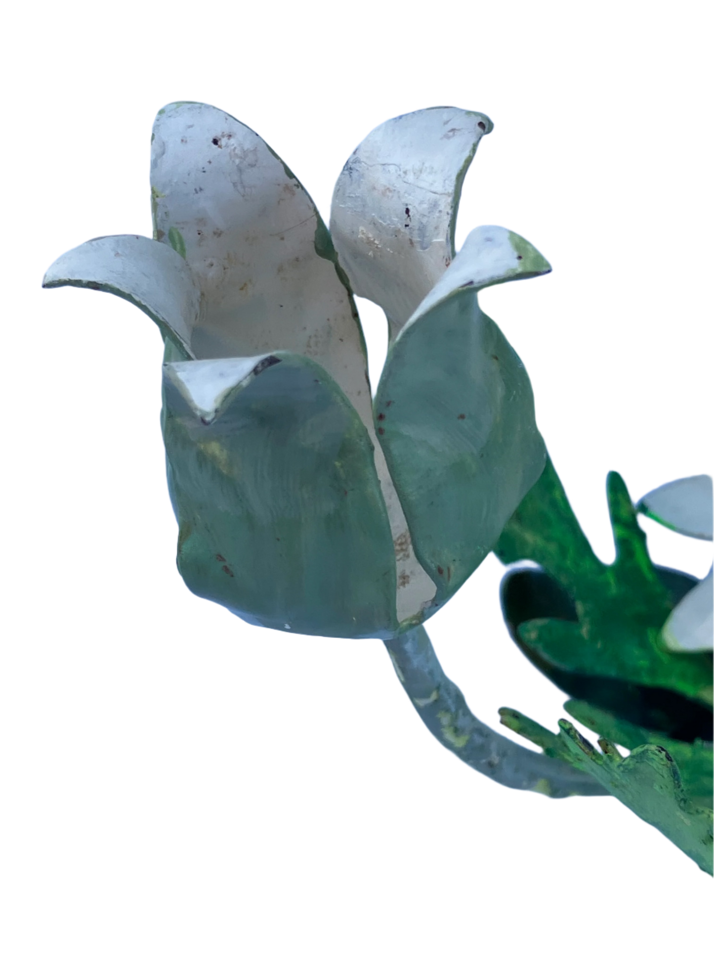 Rare Vintage Mid Century Italian Tole Daisy Candle Holders – Set of 3