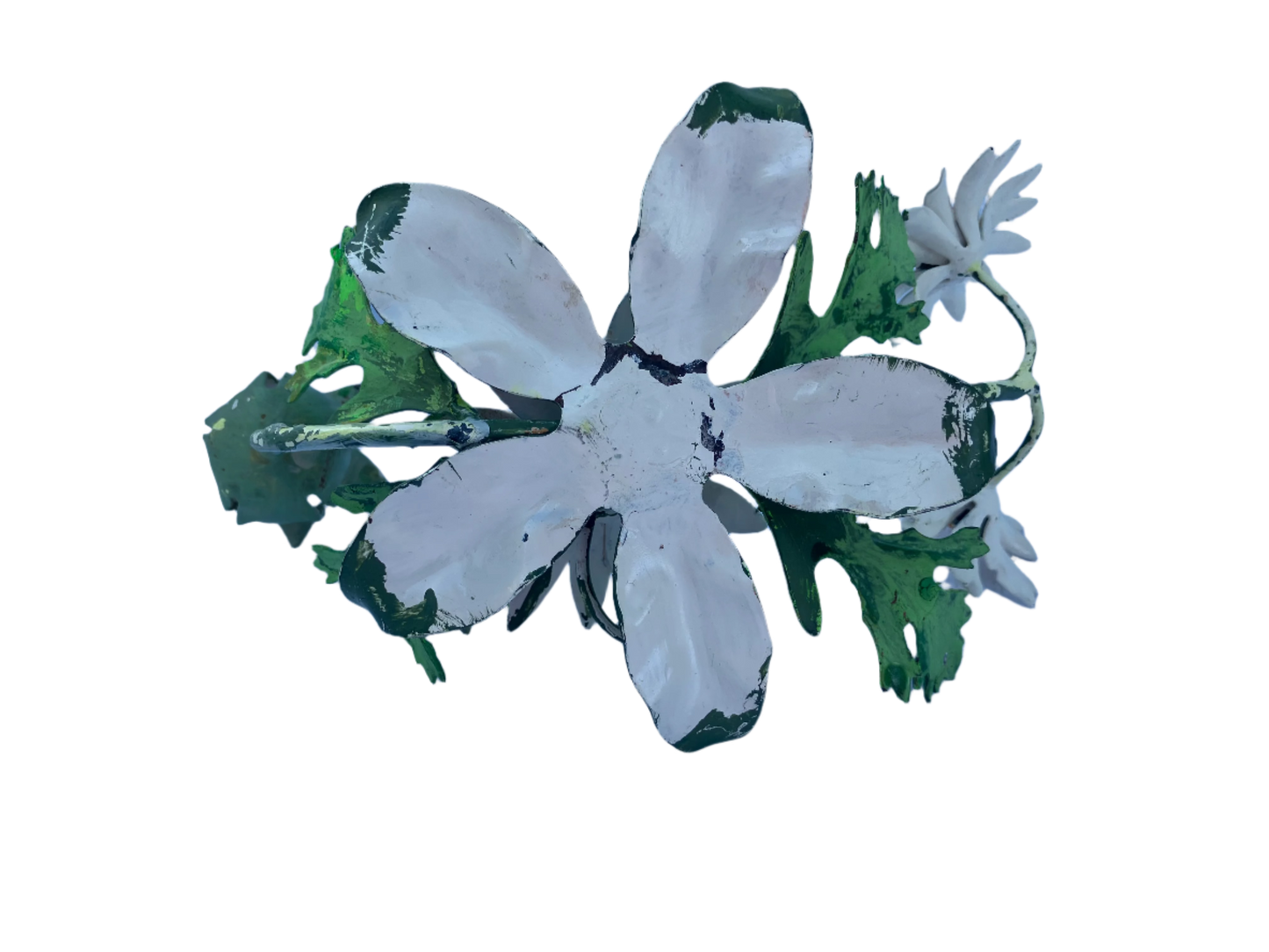 Rare Vintage Mid Century Italian Tole Daisy Candle Holders – Set of 3