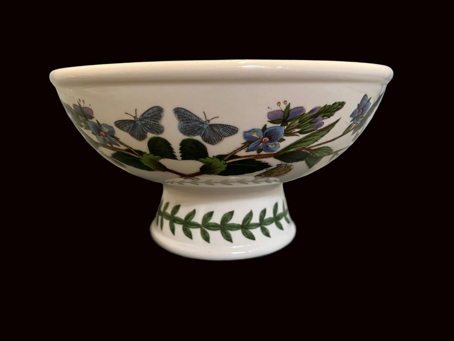 Vintage Portmeirion Botanic Garden Footed Bowl – Rhododendron