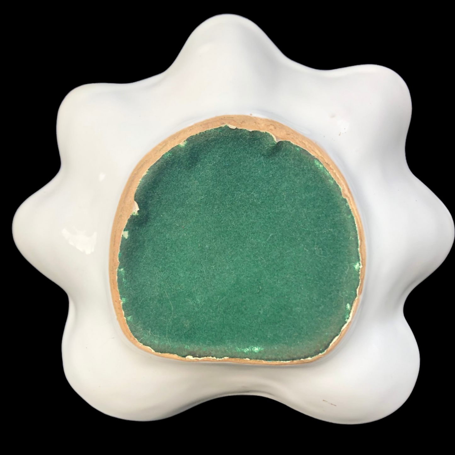 Vintage Italian Shell Dishes, White Pottery Pair, Marked Italy 09017, Coastal Trinket or Nut Dish