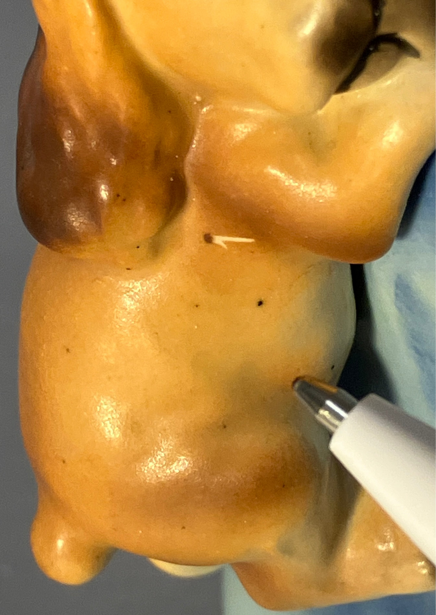 Vintage Mid-Century Ceramic Puppy in Shoe Bank