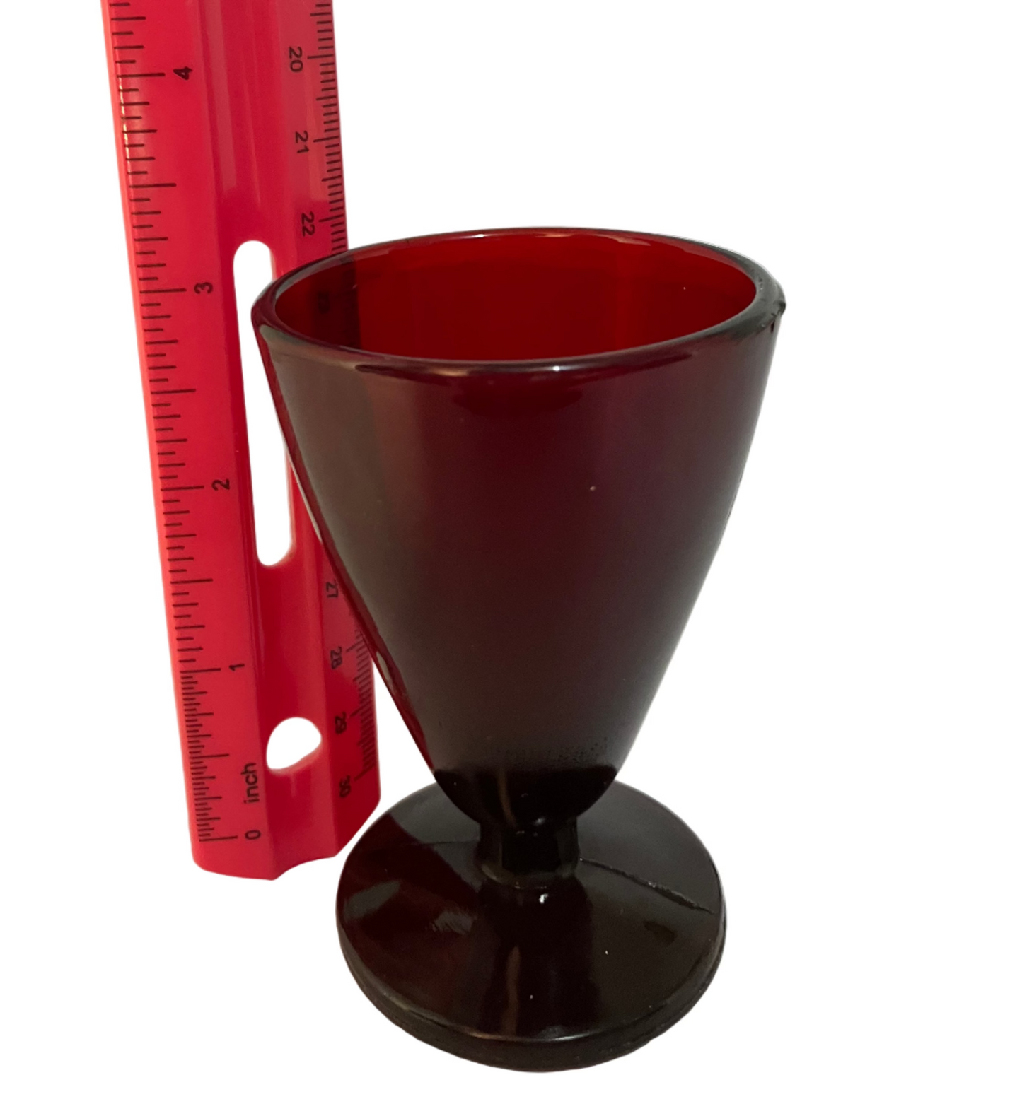 Vintage Anchor Hocking Ruby Red Stemware – Set of Two