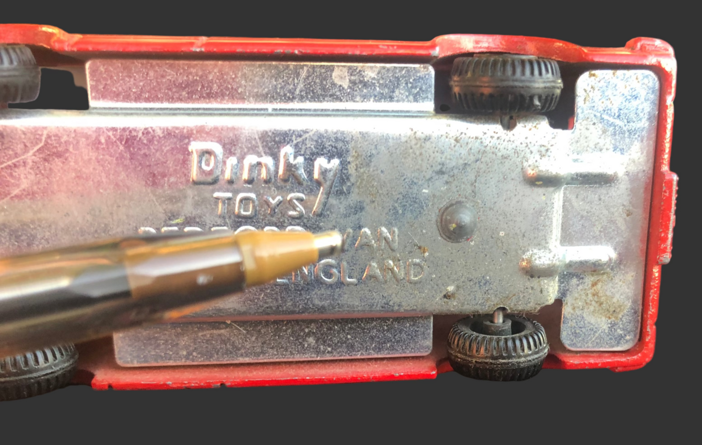 Vintage Dinky Toys Bedford Mail Van – Red Die Cast Metal – Made in England