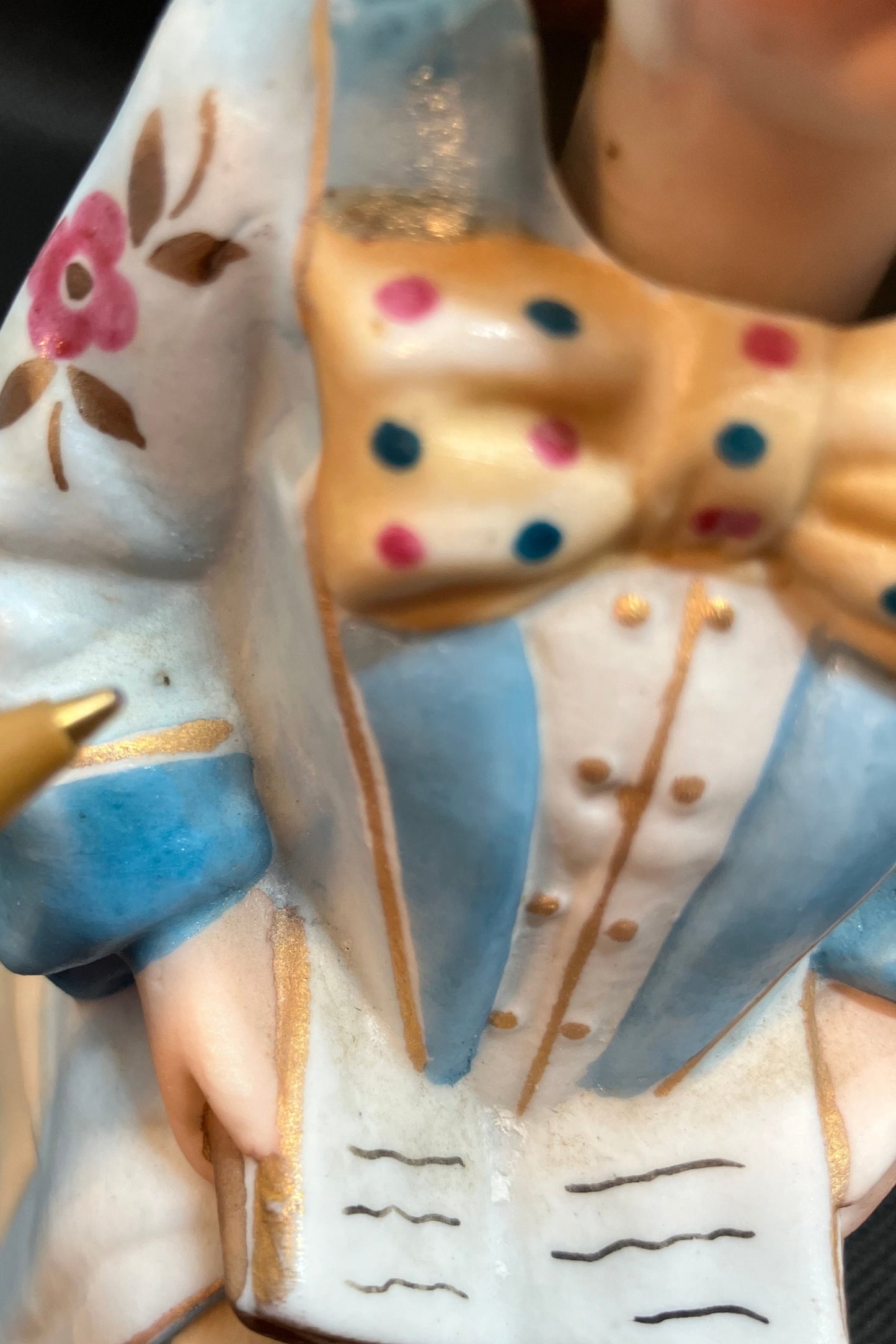 Antique Porcelain Bobblehead Doll/ Figurine