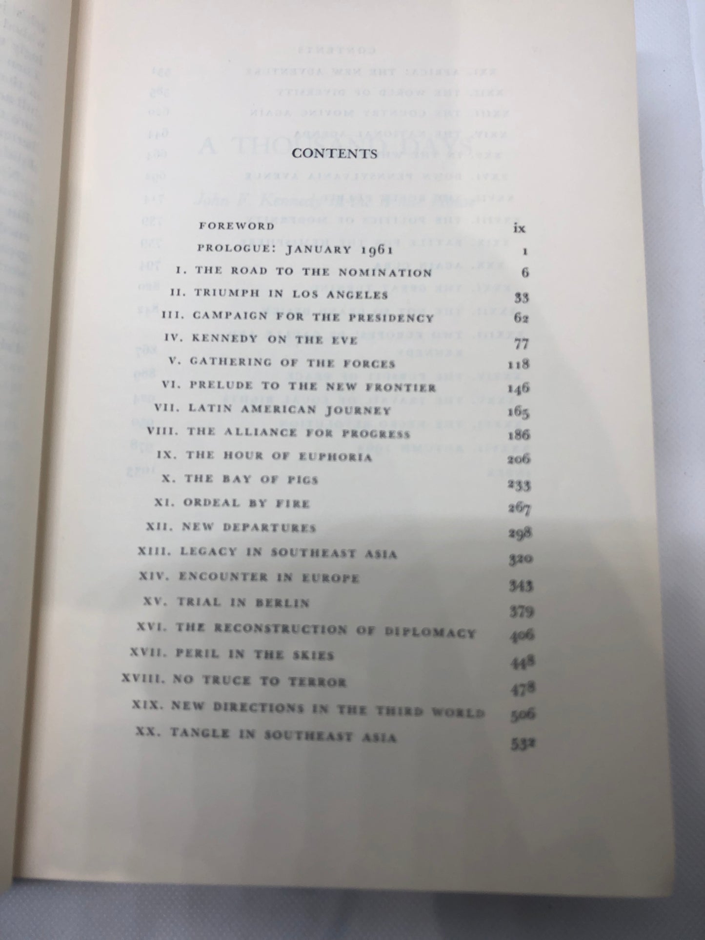 Kennedy Book JFK First 90 Days chapters