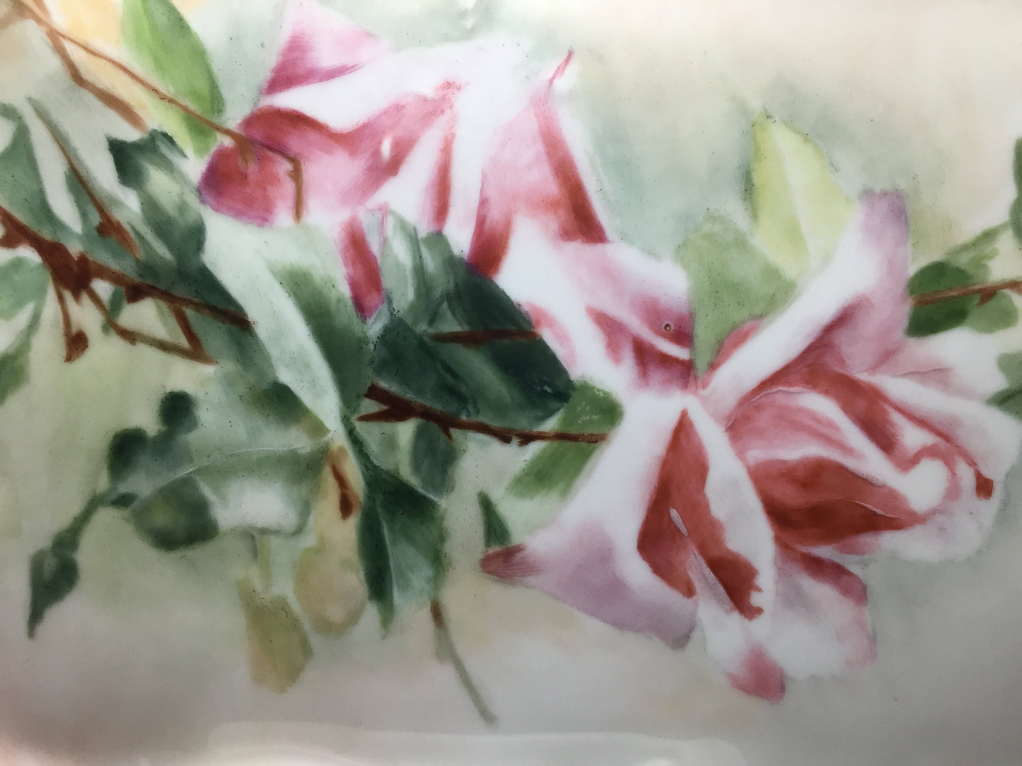 Limoges Dresser Tray by HCL of France w Roses