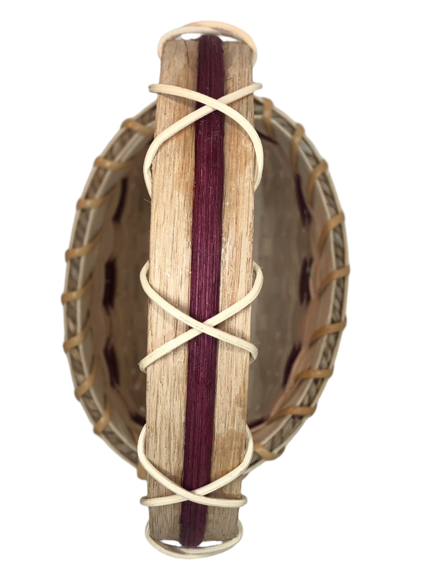 Locally Handwoven Handy Basket Top View