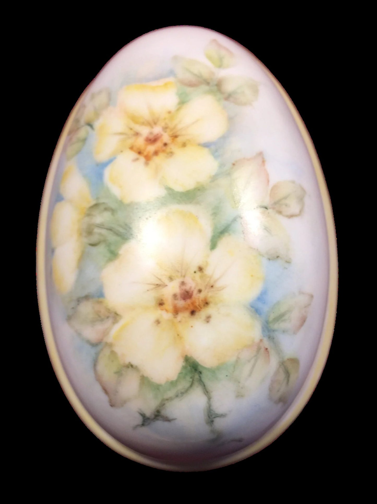 Porcelain Egg Trinket Box great for Easter