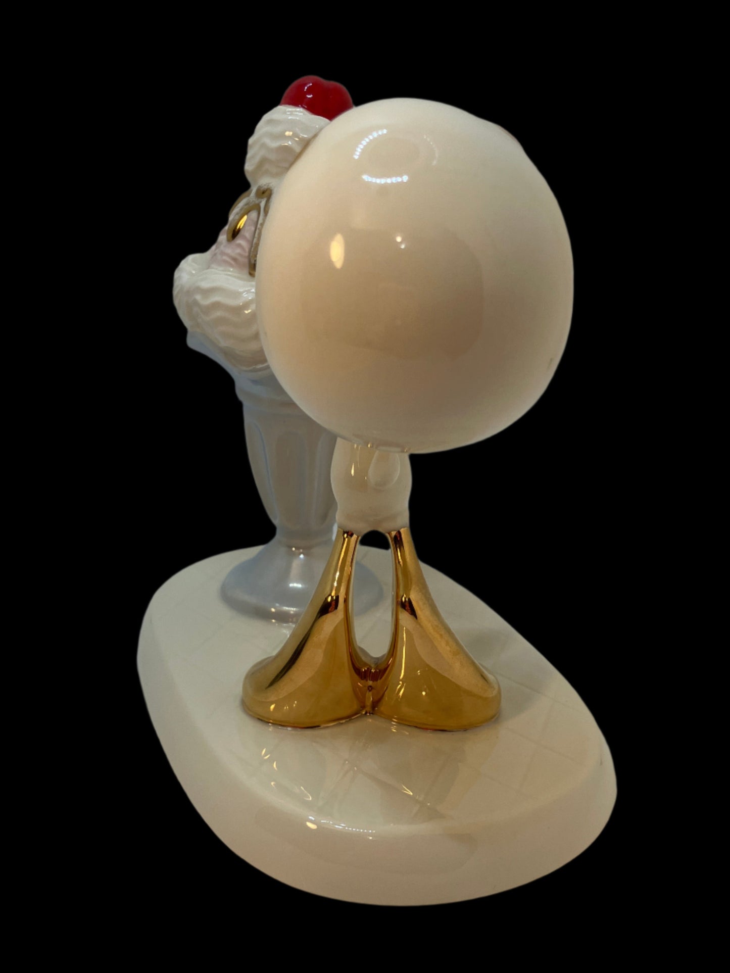 Porcelain Tweety Bird with a Sundae