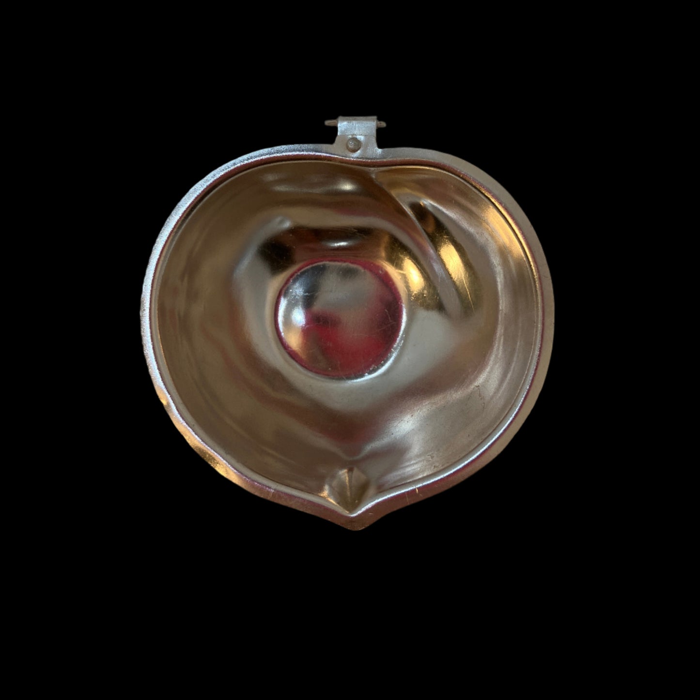 Retro Aluminum peach Jell-O mold