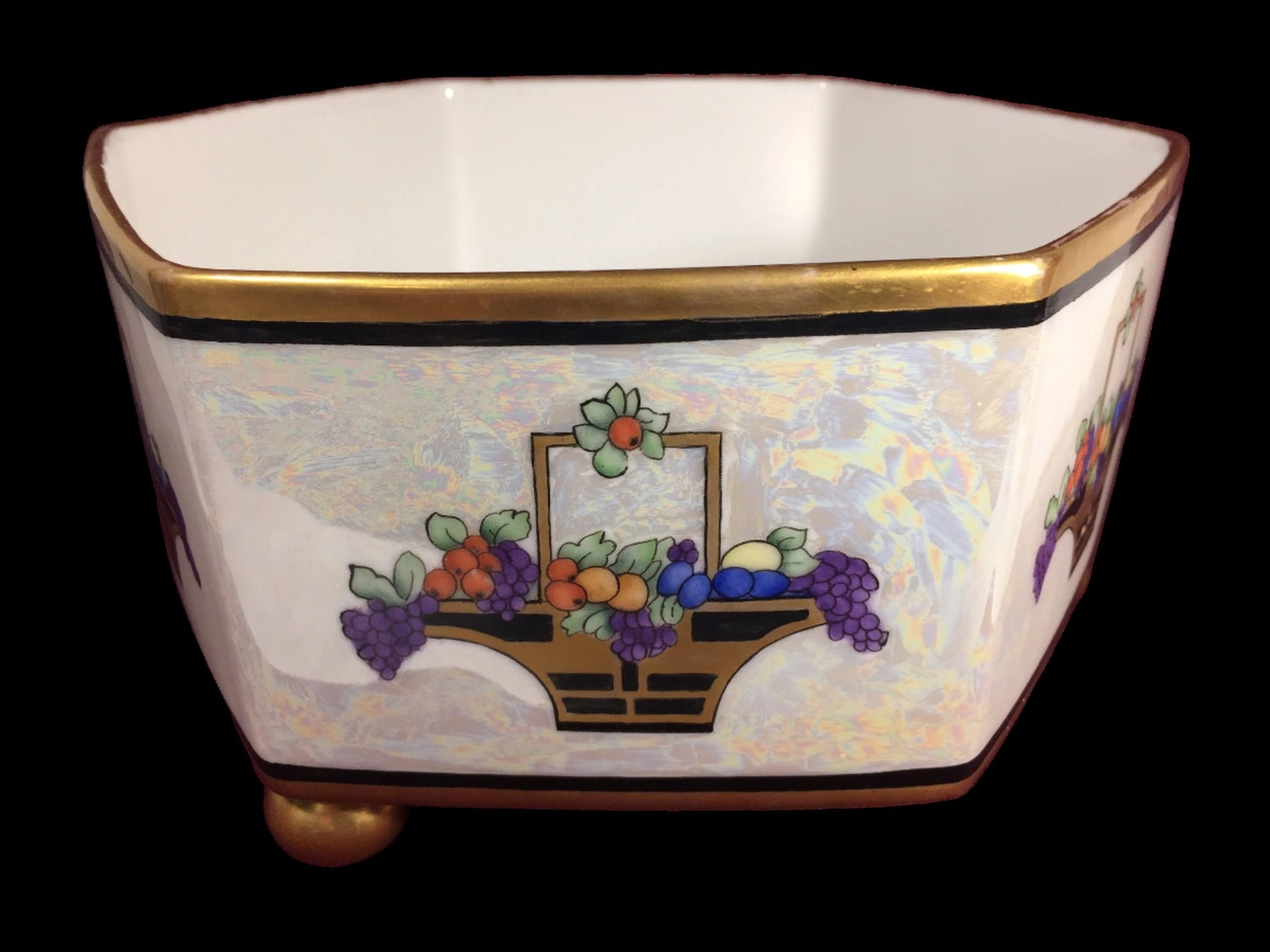 T&V Limoges Opalescent Bowl