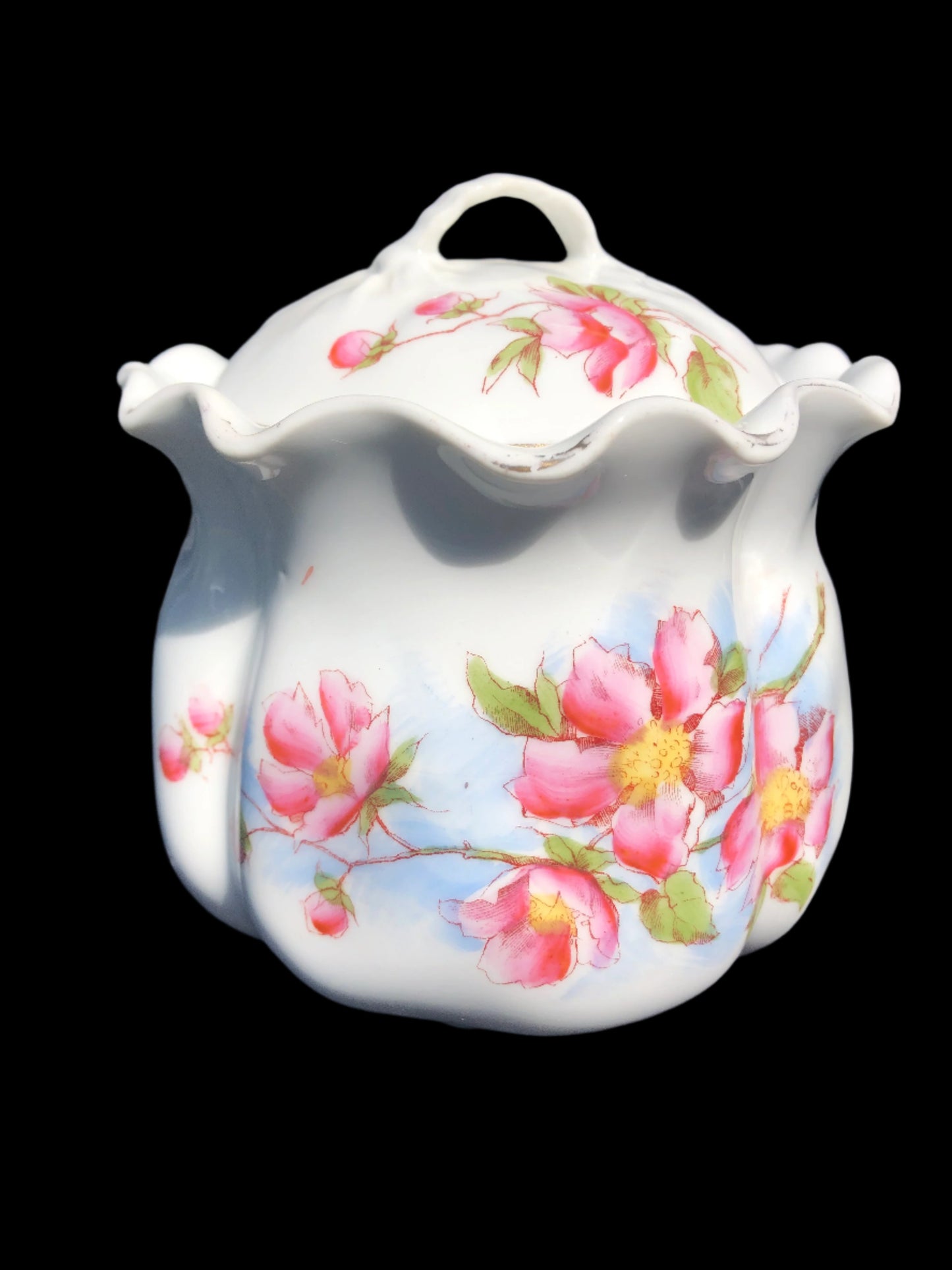 Victoria Carlsbad Austria china sugar bowl with lid