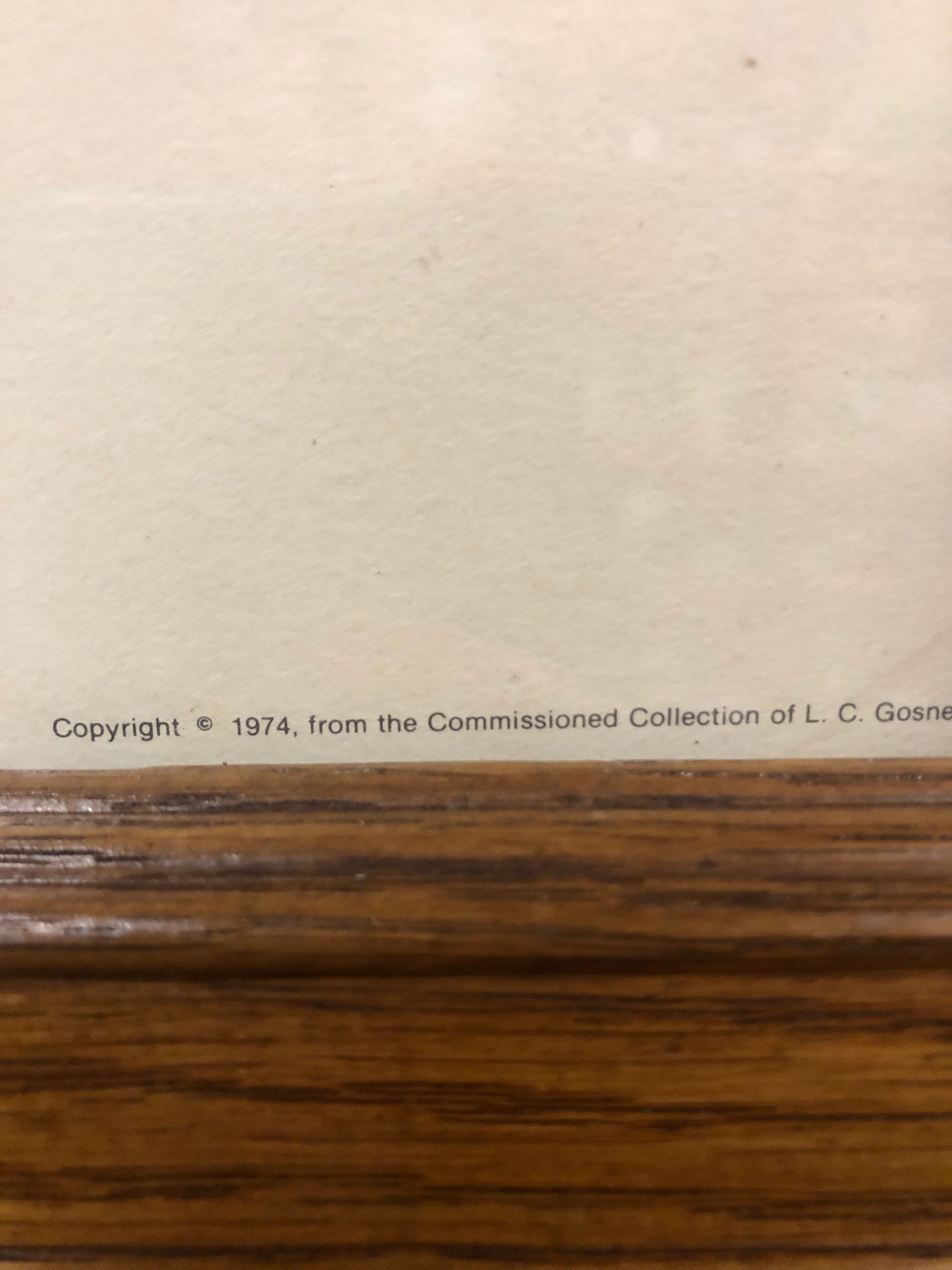 Vintage Kentucky Derby print from L.G. Gosney collection