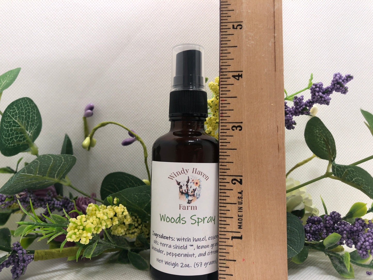 bug spray with citronella and other oils - height