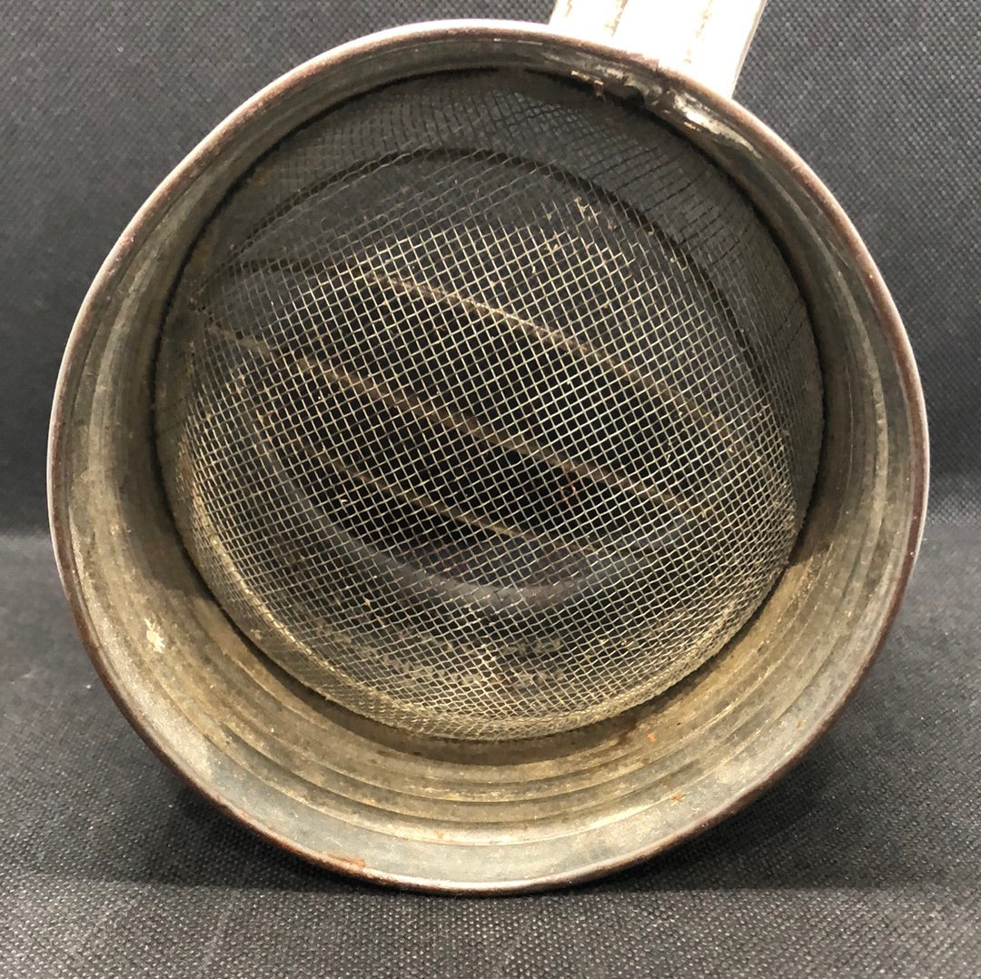 flour sifter vintage bottom