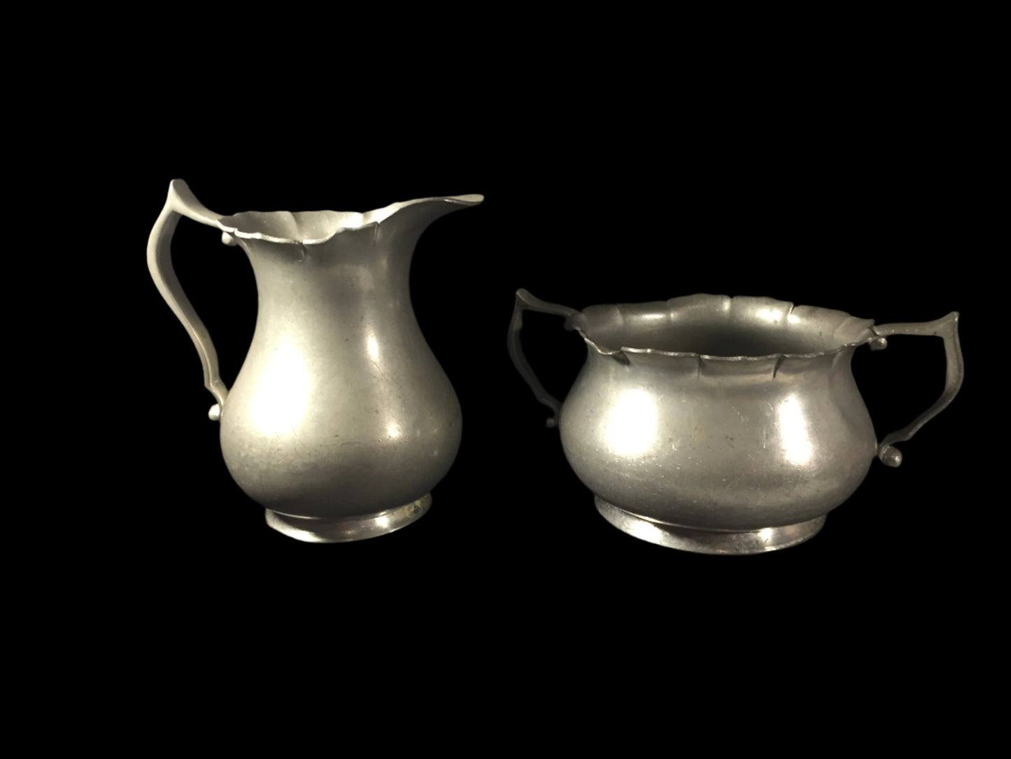 Elegant Pewter Sugar and Creamer by INSICO