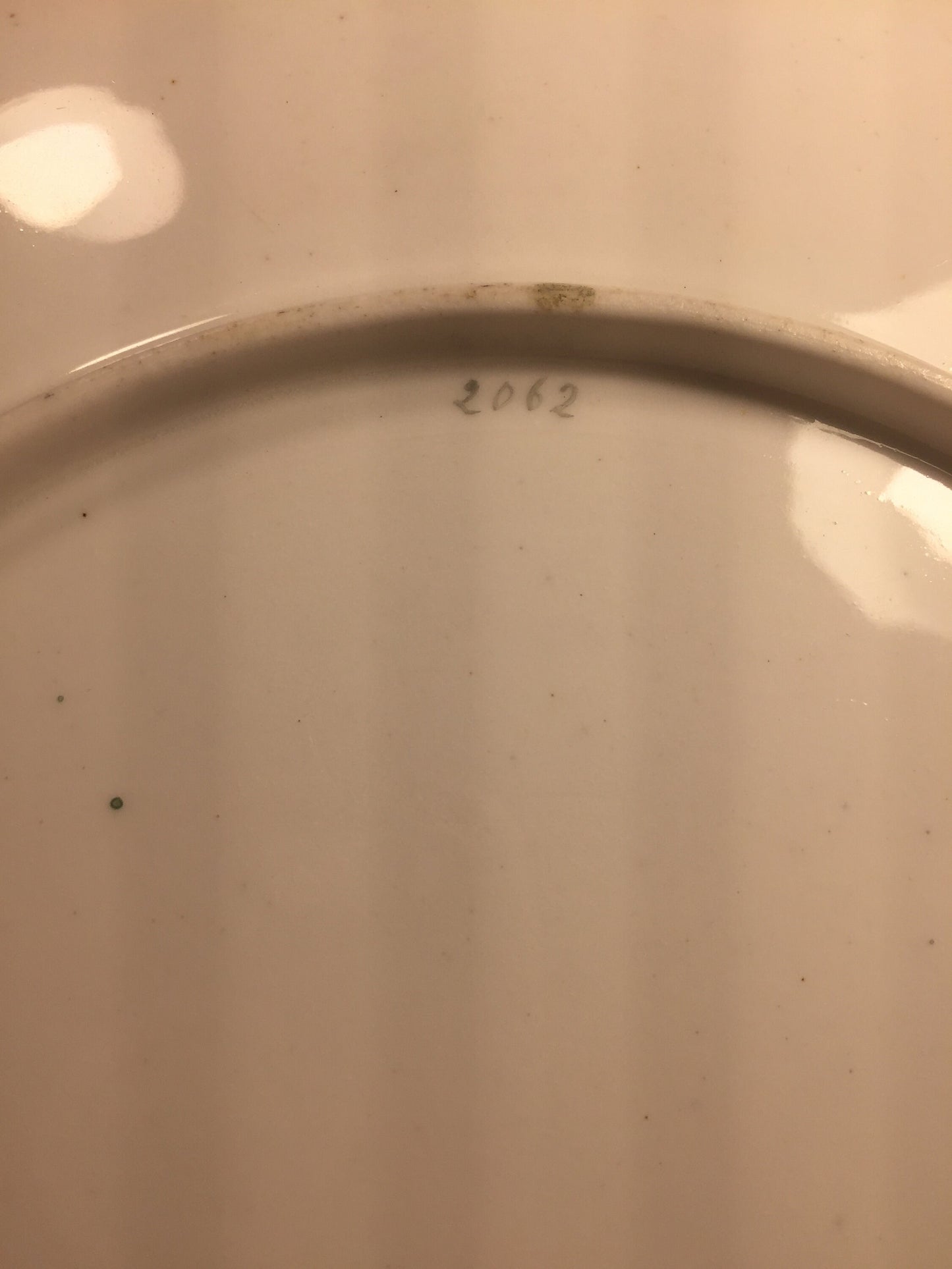 Unique Antique Hand Painted Plate with Landscape