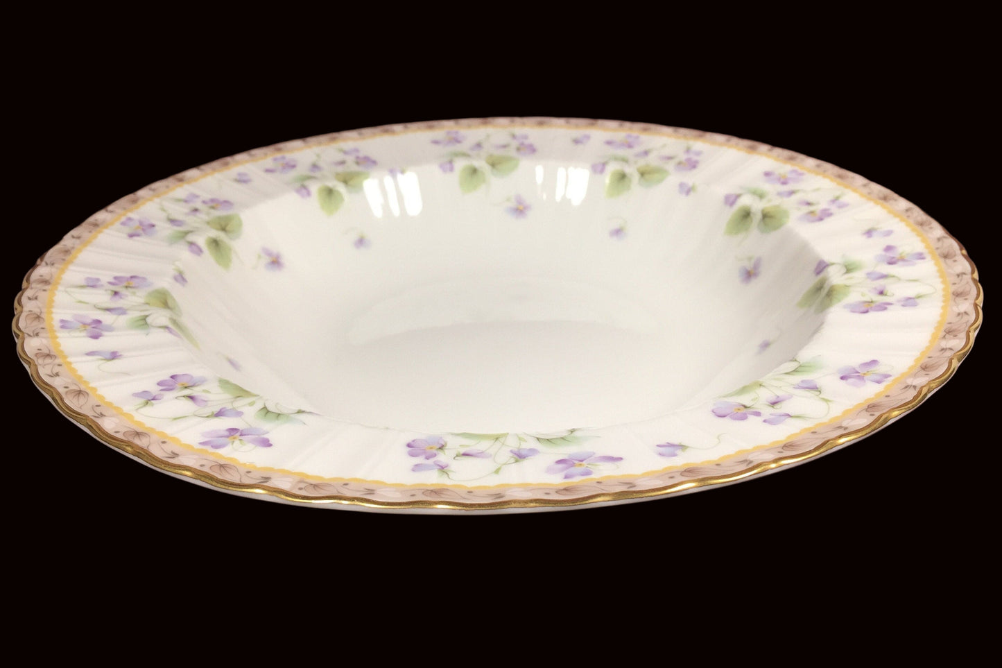 Mikasa French Violets Bone China 10 Inch Vegetable Bowl