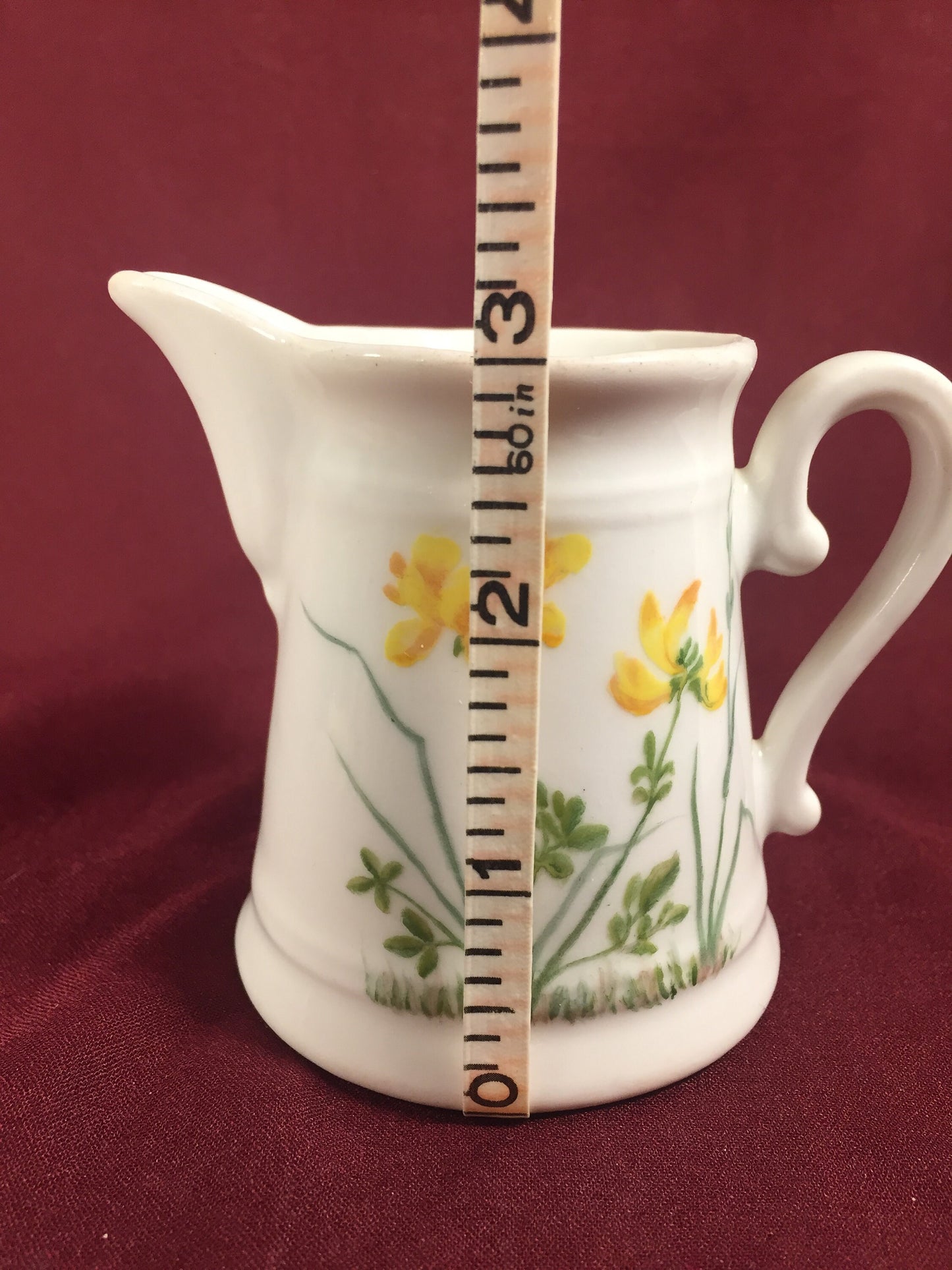 Hand Painted Pitcher and Small Dish