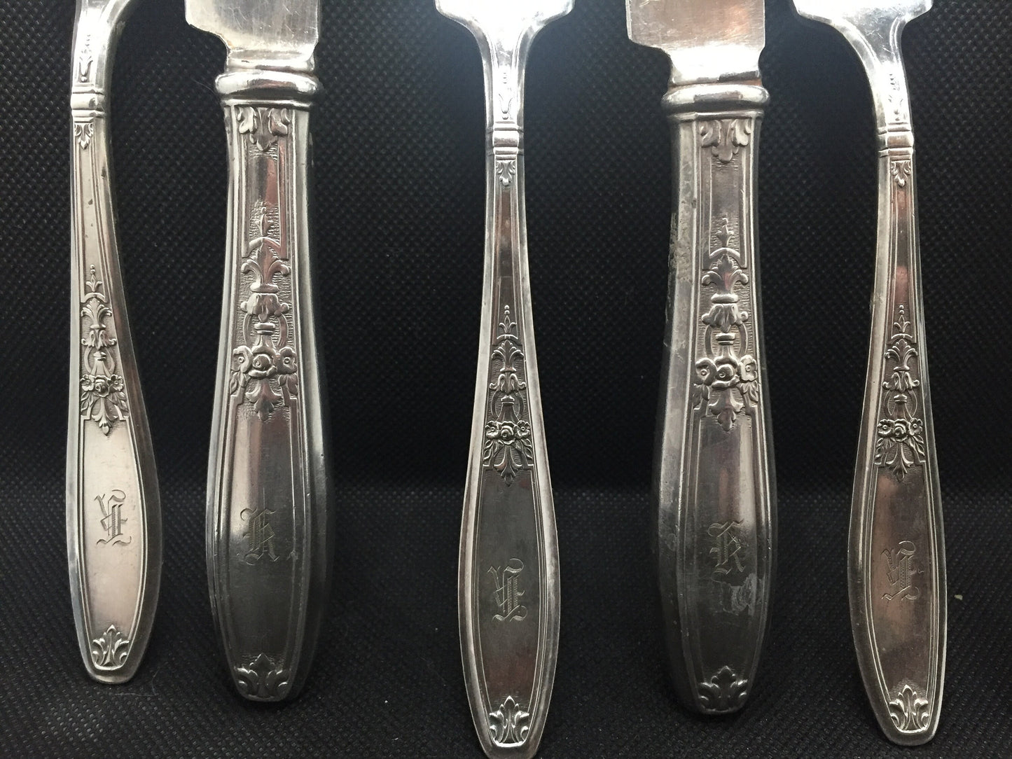Roger Brother's Ambassador Silver-plate Trio of Knives and Forks