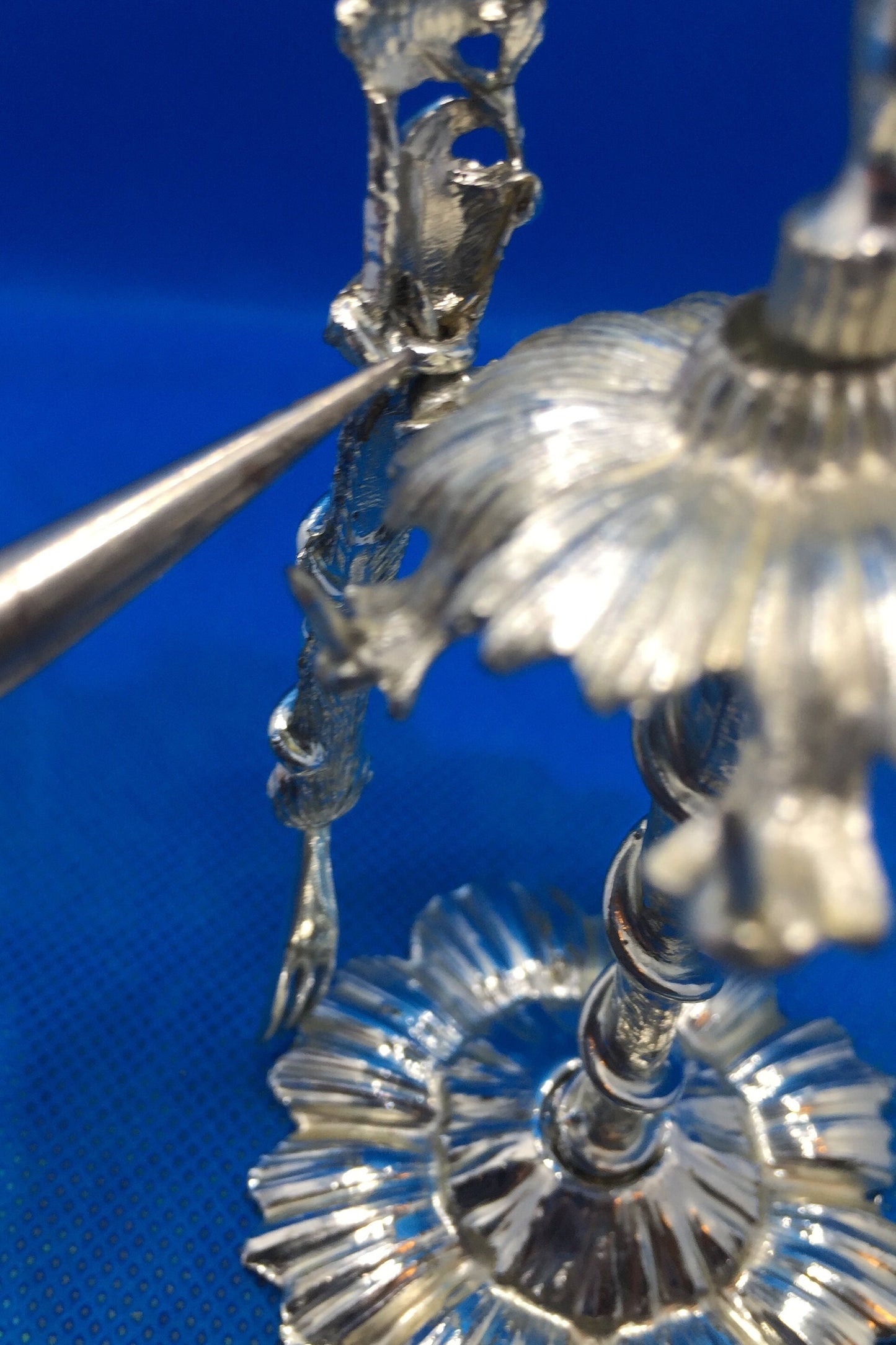 Metal Vintage Cocktail Forks with Stand