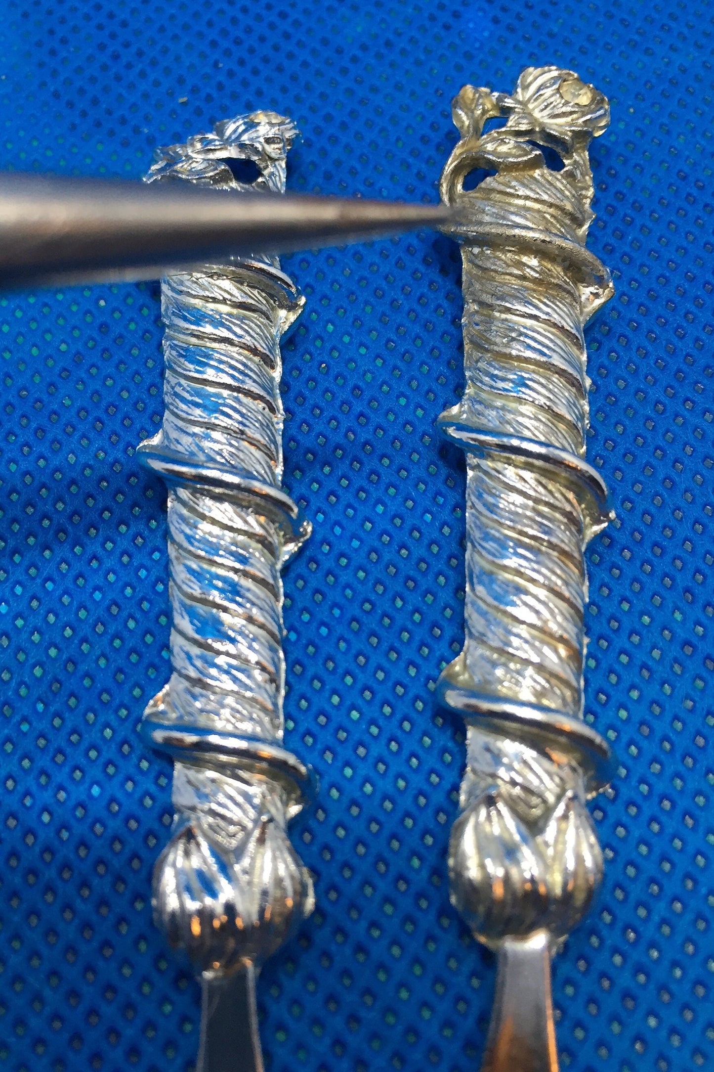 Metal Vintage Cocktail Forks with Stand