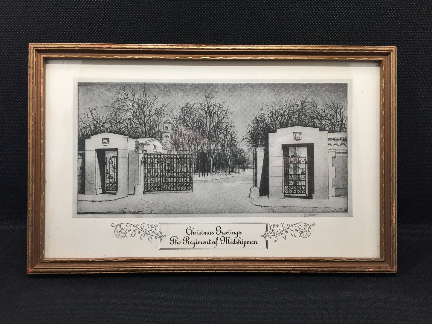 Christmas Greetings from The Regiment of Midshipman Framed Print