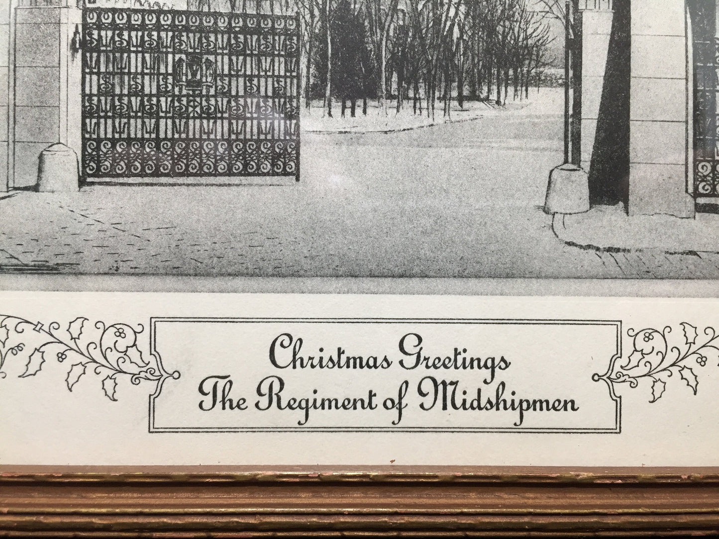 Christmas Greetings from The Regiment of Midshipman Framed Print