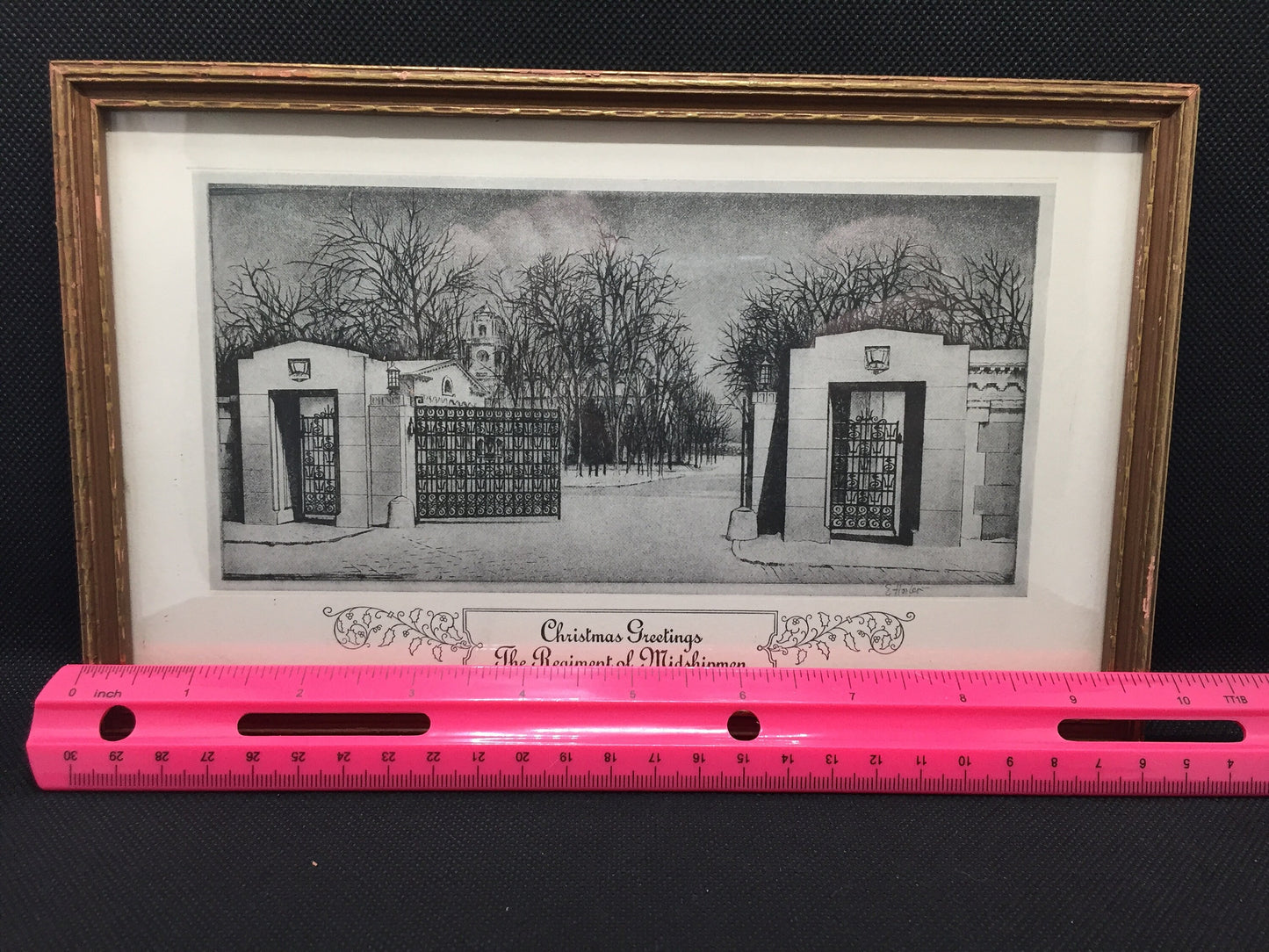 Christmas Greetings from The Regiment of Midshipman Framed Print