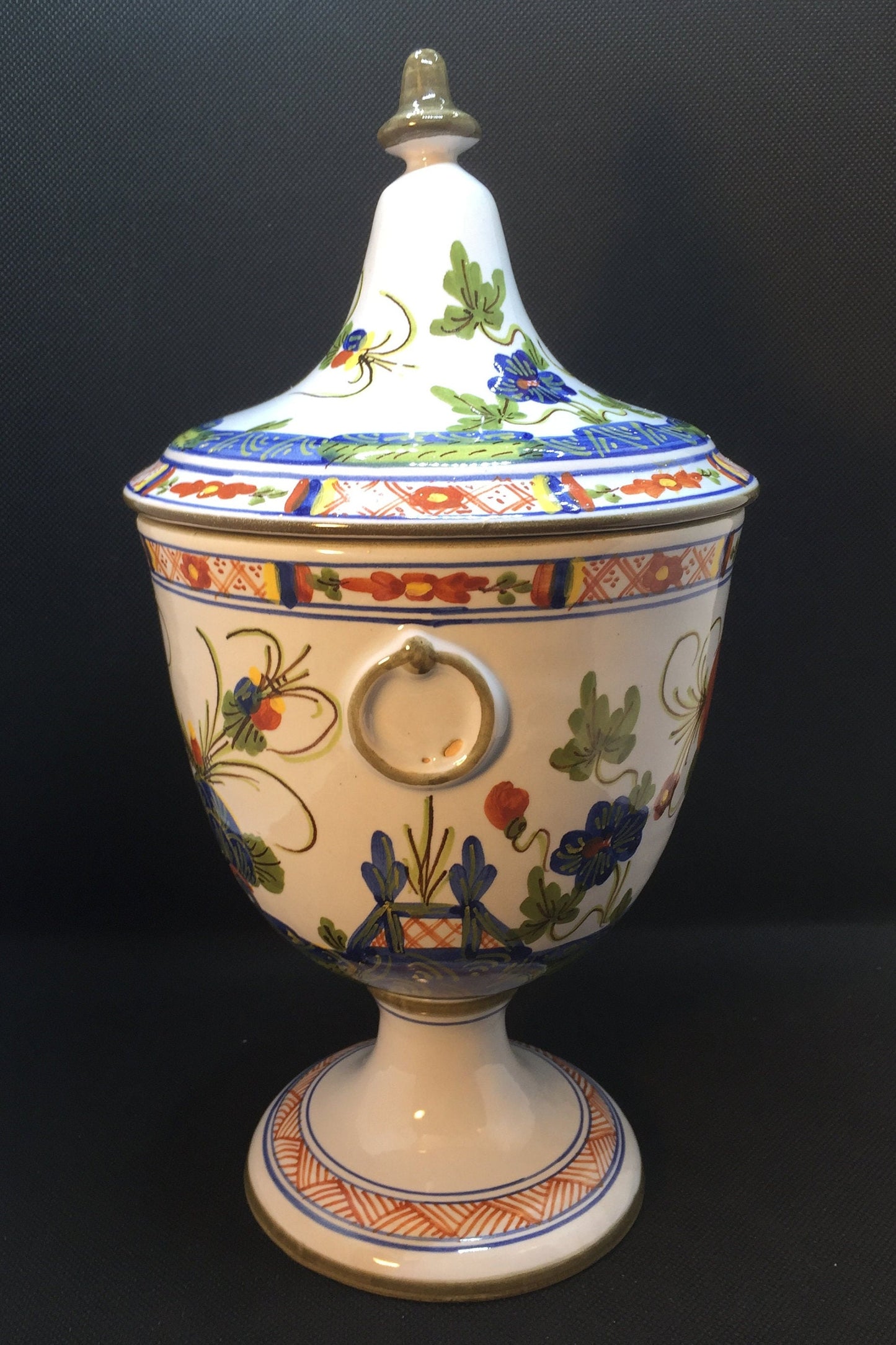 Made in Italy Covered Vase/Urn/Large Apothecary Jar