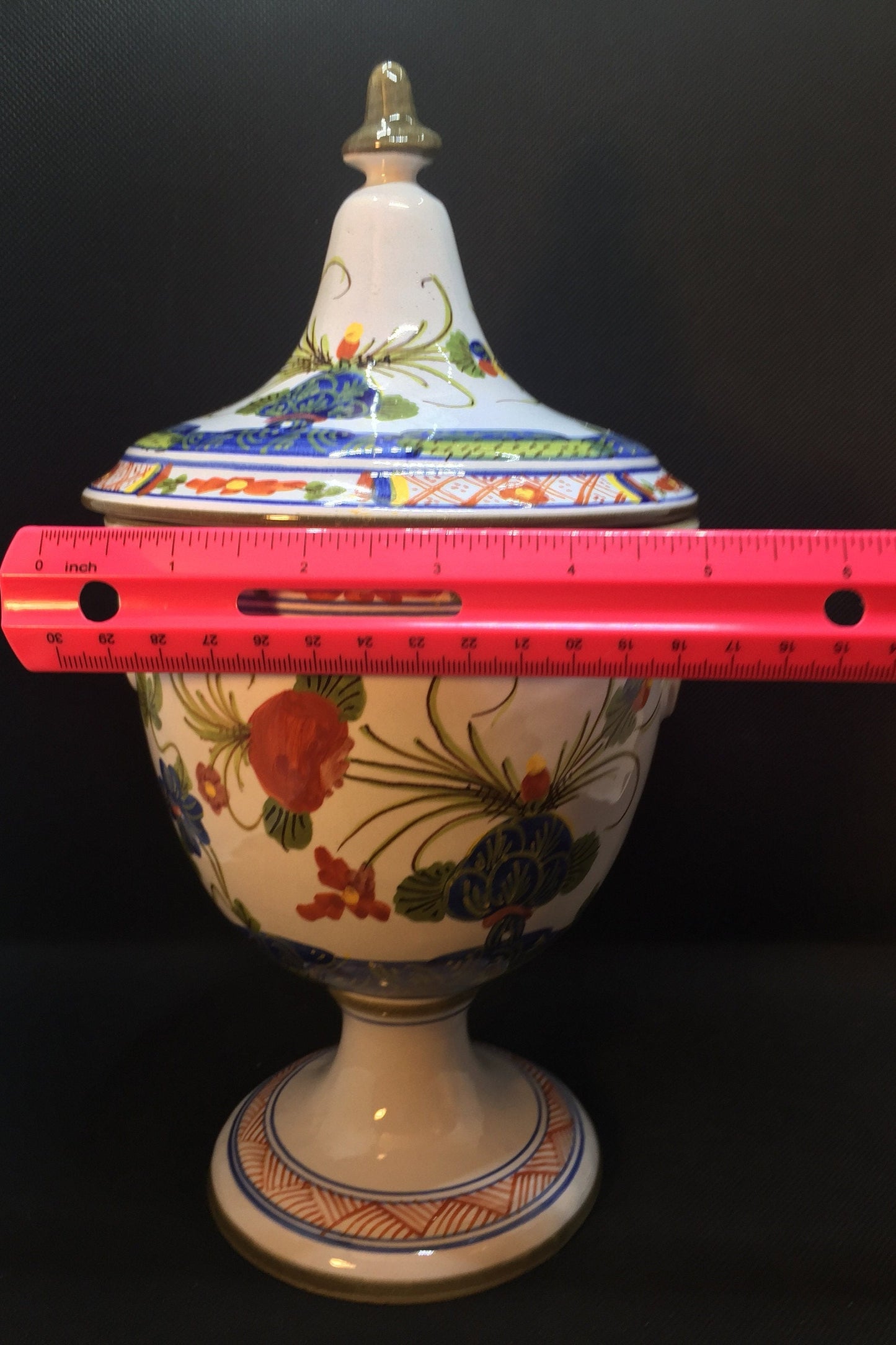 Made in Italy Covered Vase/Urn/Large Apothecary Jar